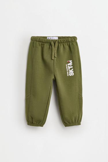 Plush sweatshirt and trousers co-ord — DARK KHAKI 3