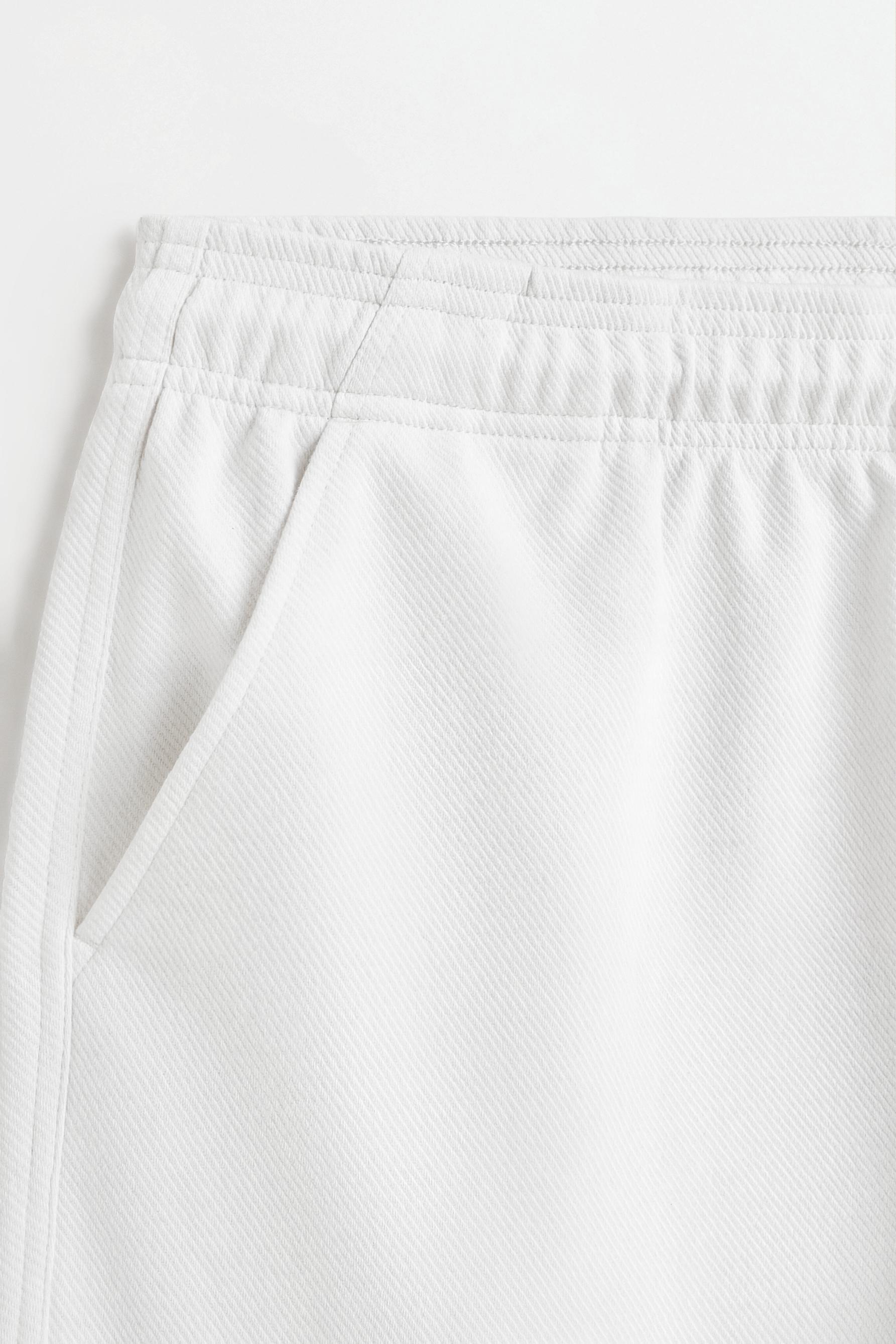 Jogger Bermuda shorts — WHITE
