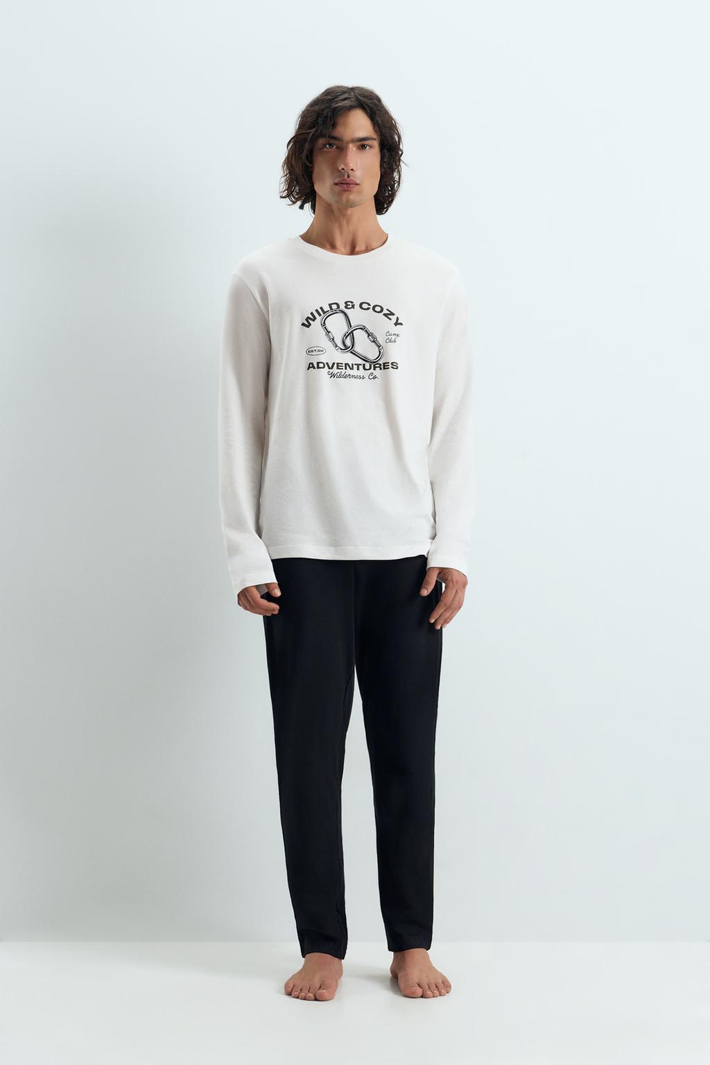 Long printed pyjamas