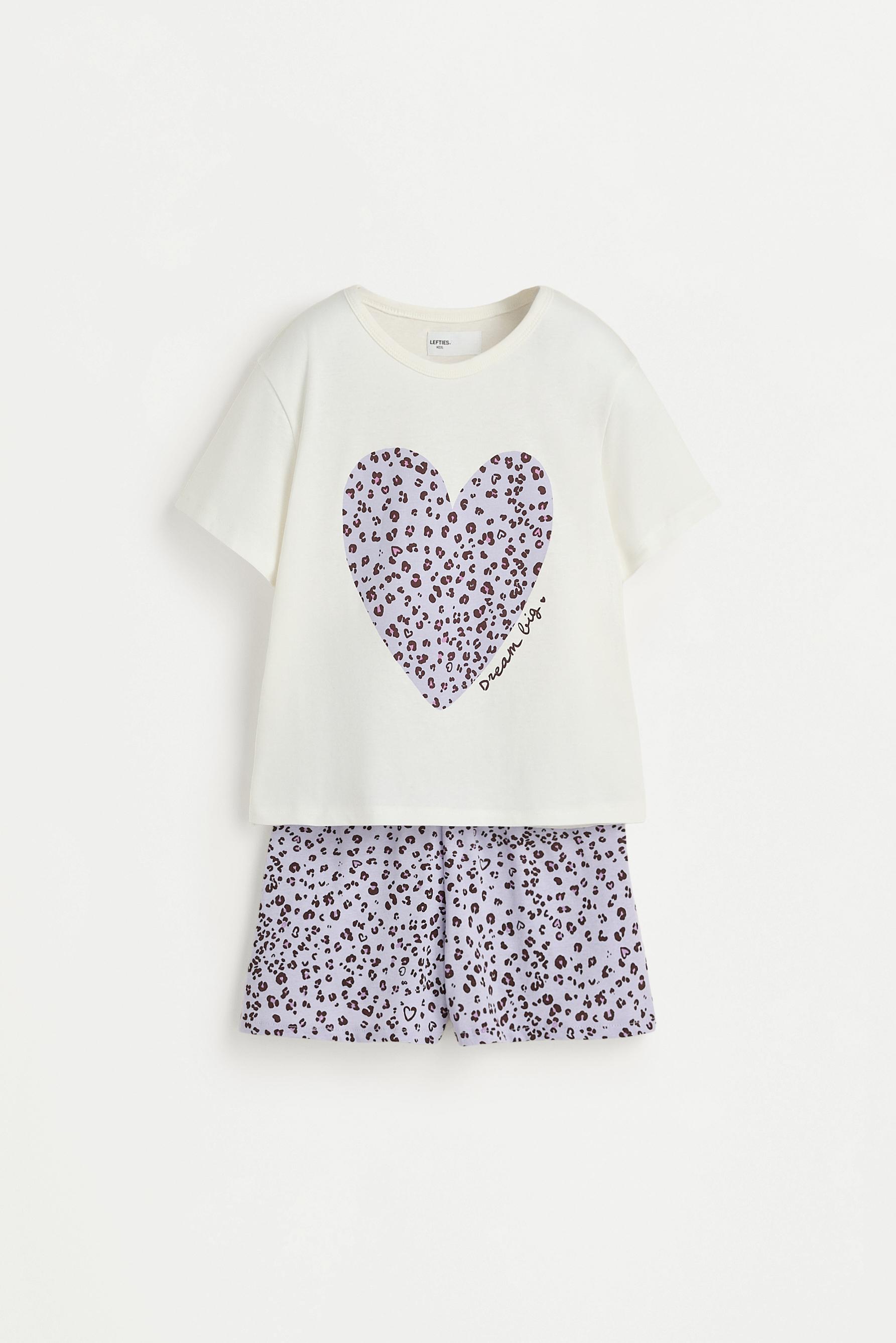 Short printed pyjamas — MAUVE