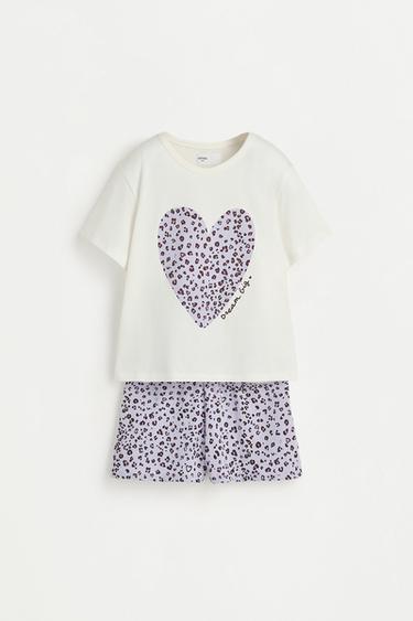 Short printed pyjamas — MAUVE 1