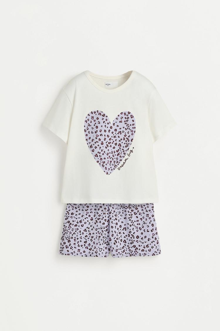 Short printed pyjamas — MAUVE