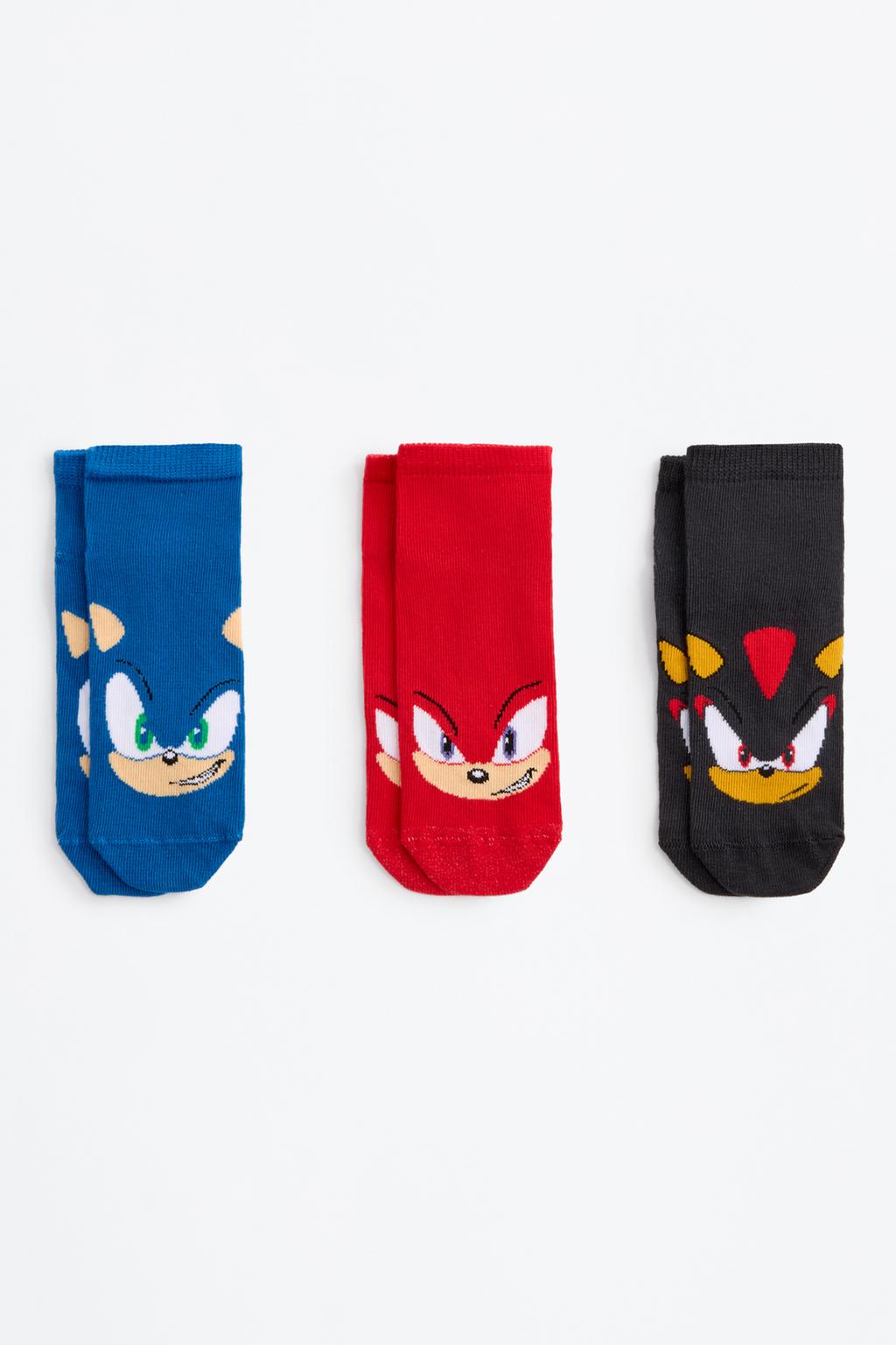 Pack 3 calcetines tobilleros Sonic™ | SEGA