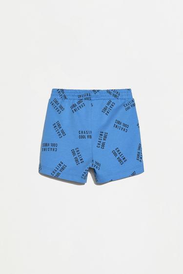 Printed T-shirt and Bermuda co-ord — DEEP BLUE 5