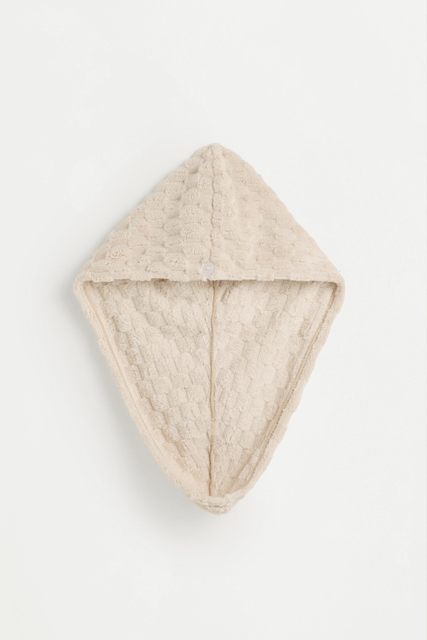 Hair towel turban — BEIGE
