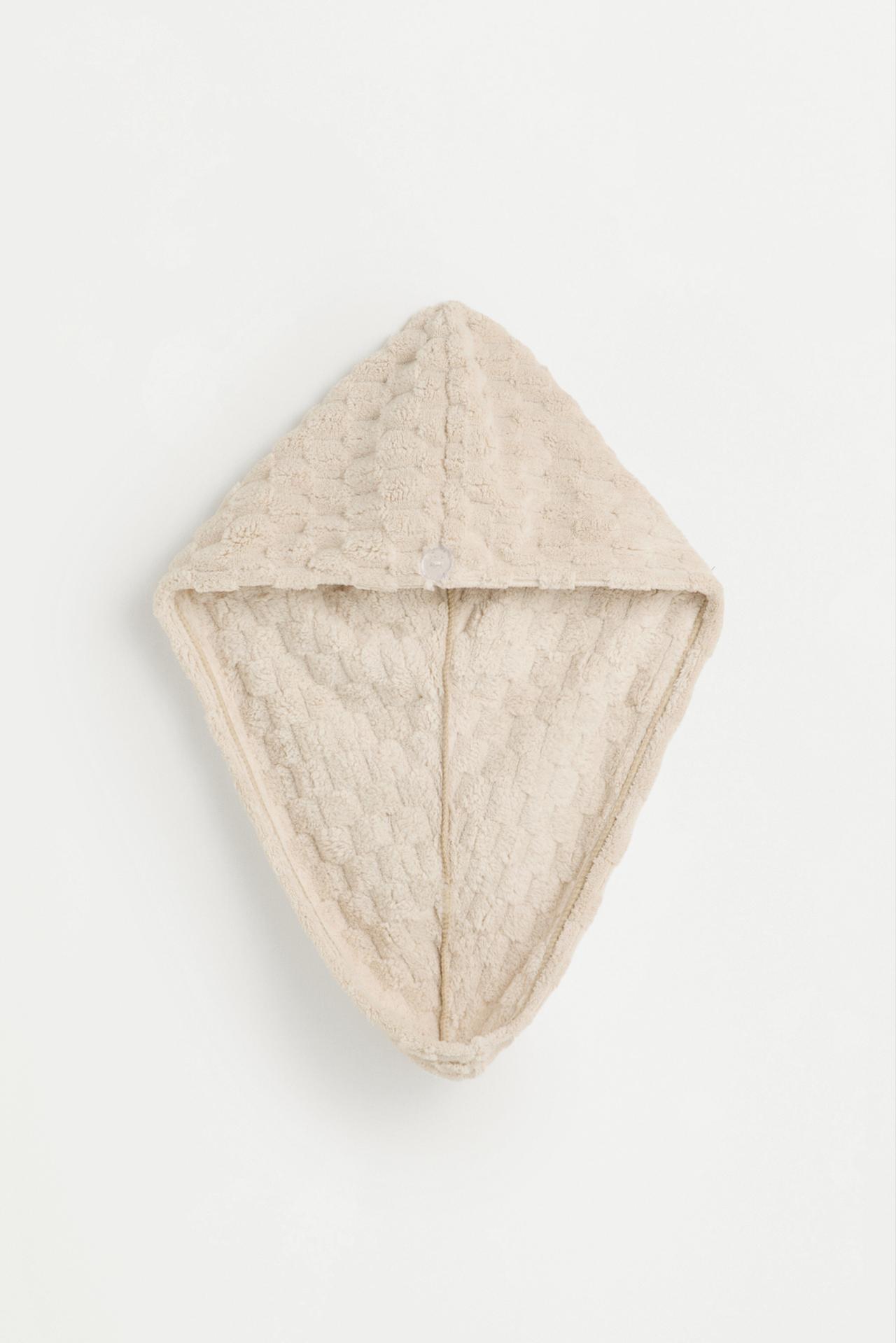 Hair towel turban — BEIGE