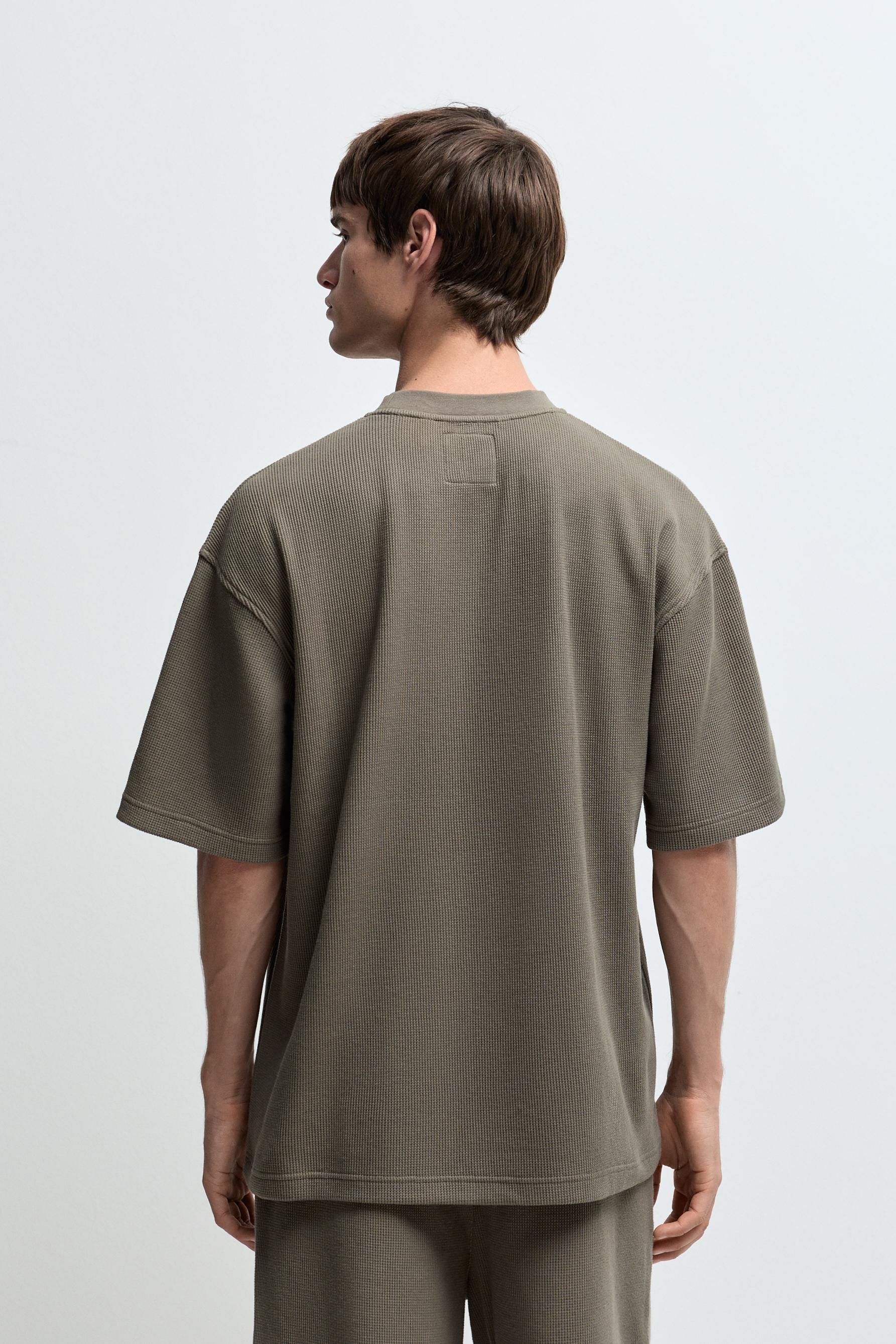Waffle T-shirt — MEDIUM KHAKI