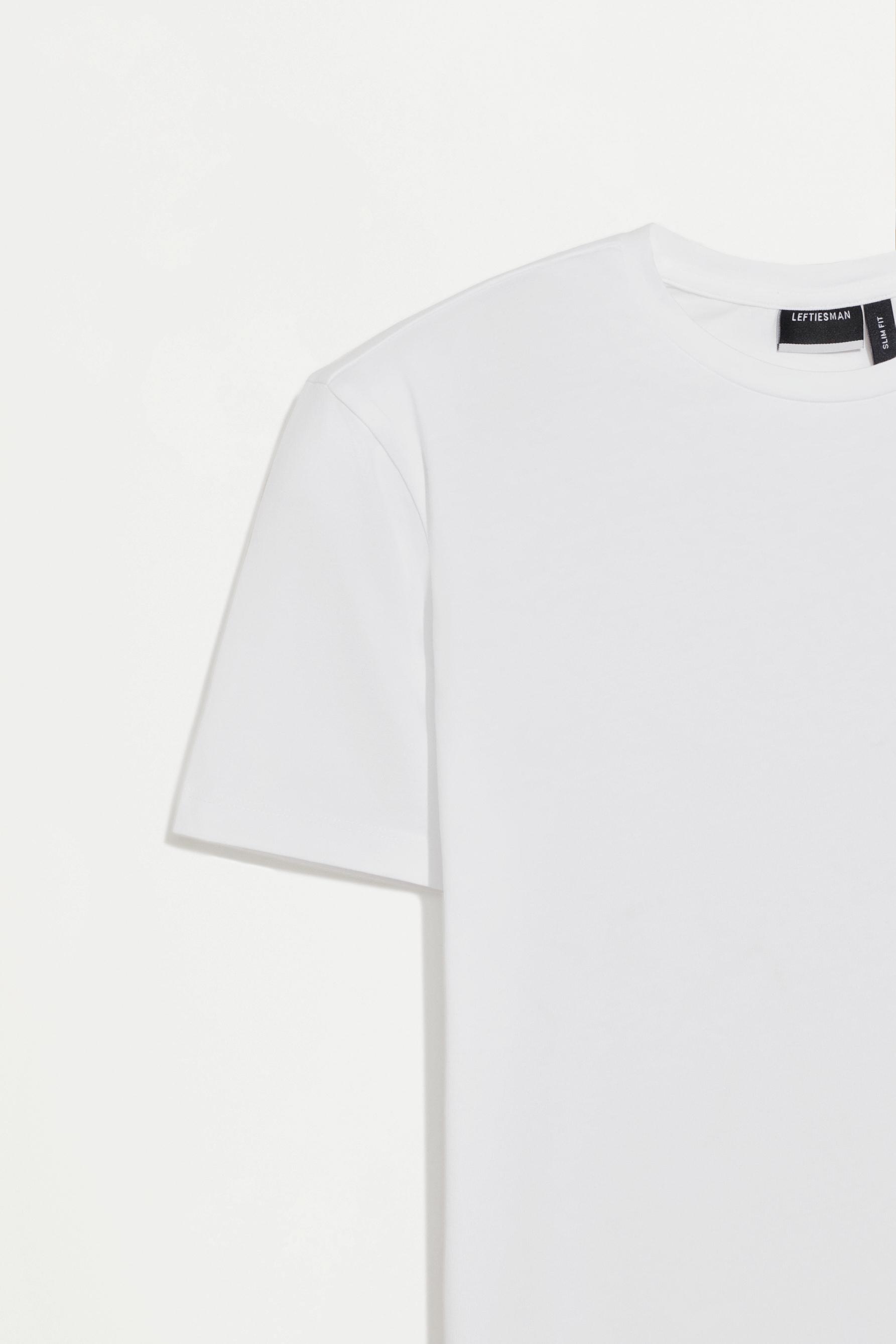 Soft slim fit T-shirt — WHITE