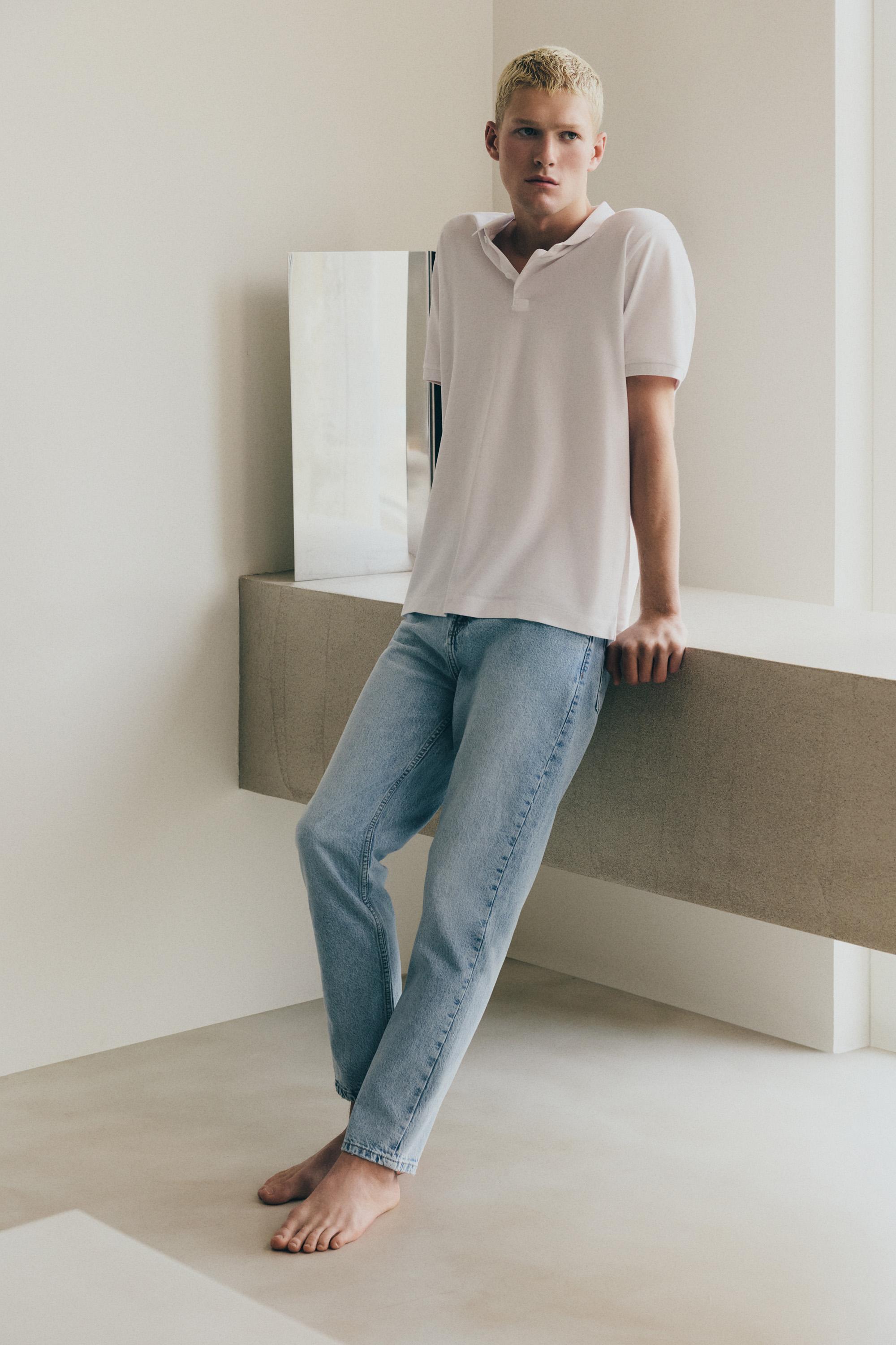 Basic polo shirt — WHITE