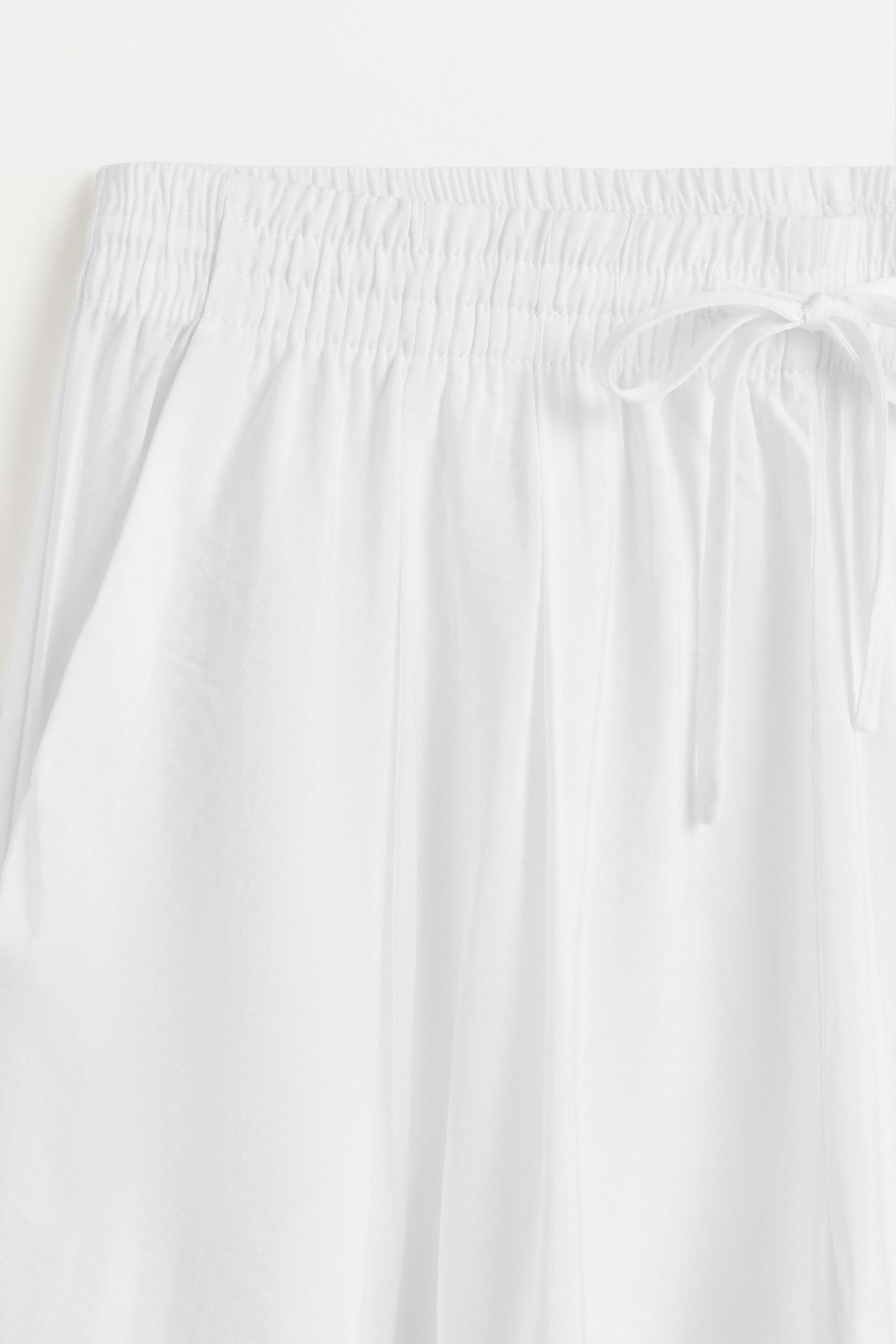 Basic straight-leg trousers — WHITE