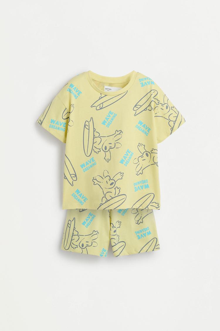 Short printed pyjamas — YELLOW