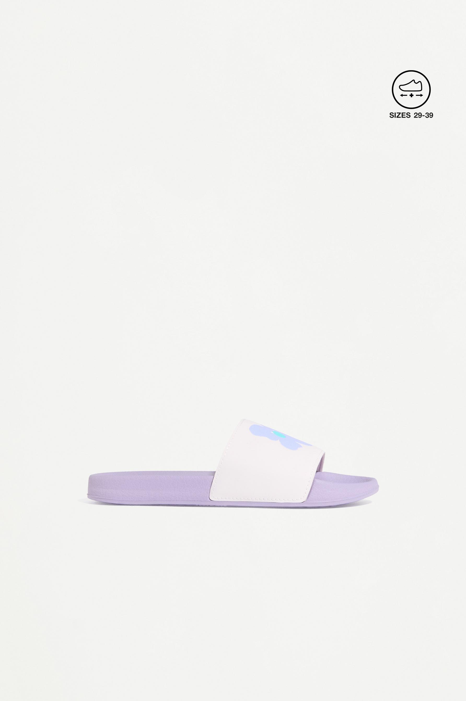 Floral slides — MAUVE