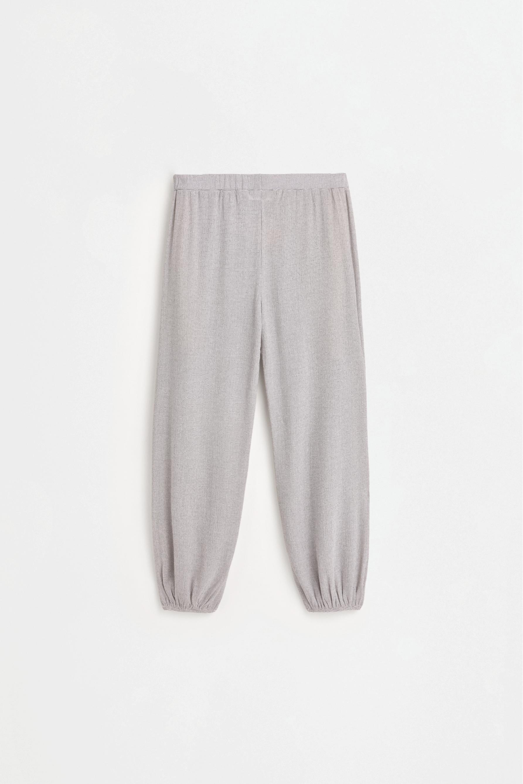 Crepe sarouel trousers — OFF WHITE