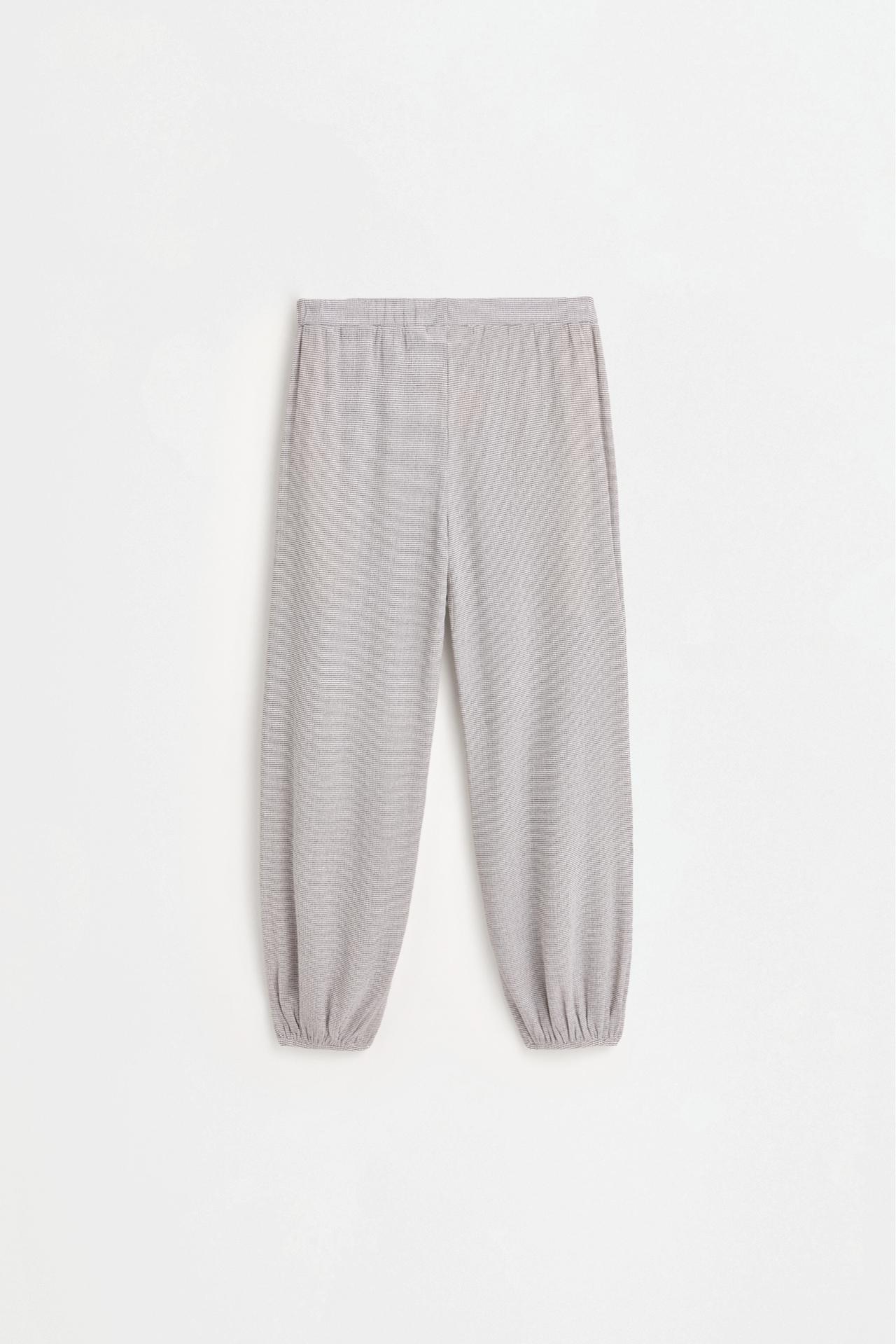 Crepe sarouel trousers — OFF WHITE
