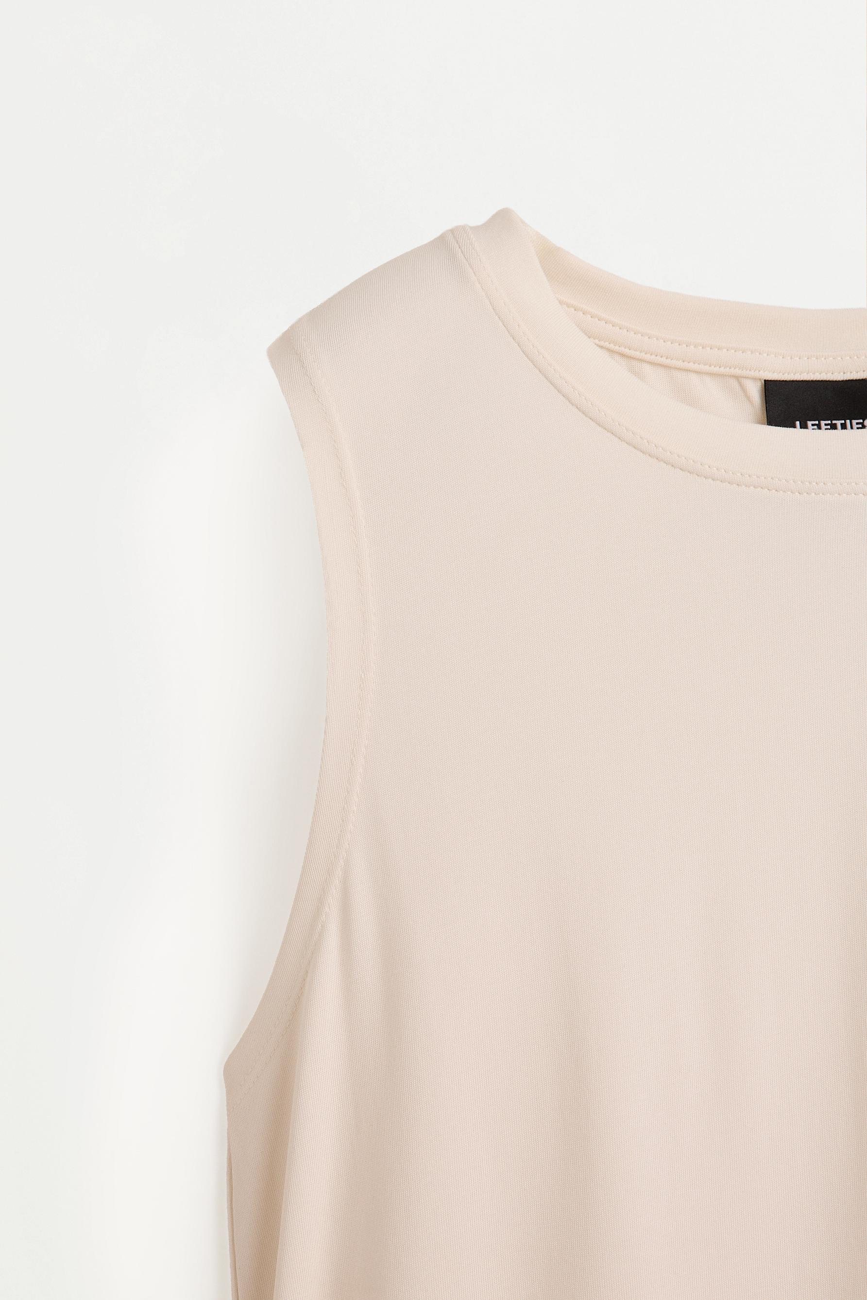 Flowing modal-effect T-shirt — OFF WHITE