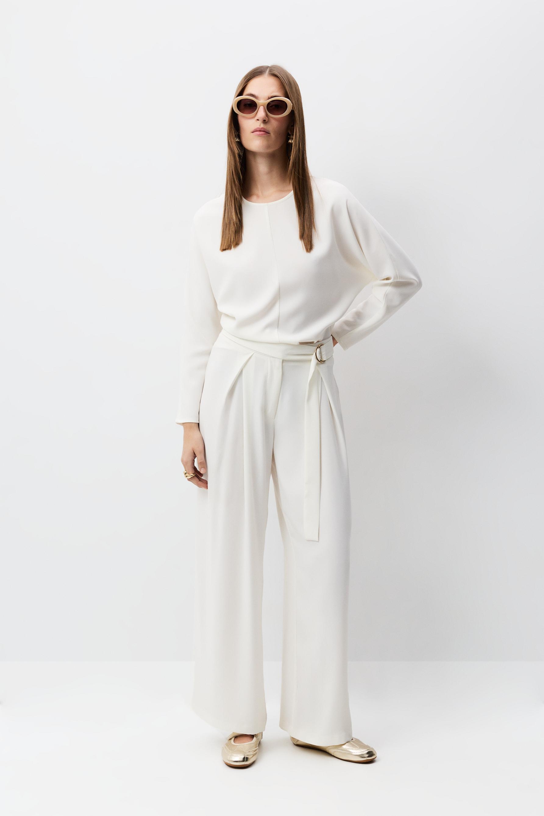 Pantalón pinzas cinturón