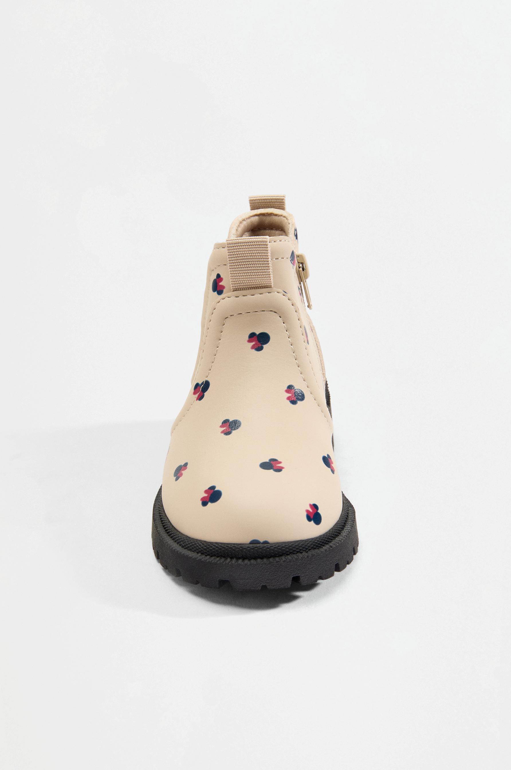 Minnie Mouse ©Disney Chelsea boots — ECRU
