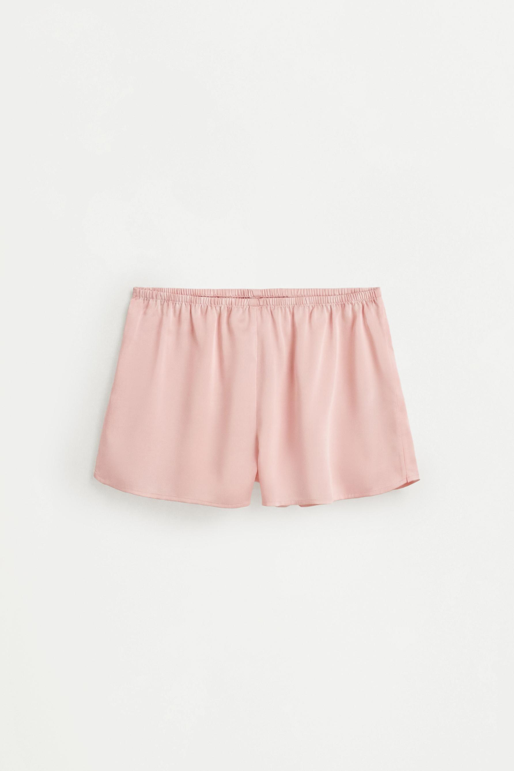 Satin short pyjamas — PINK (alternate view)
