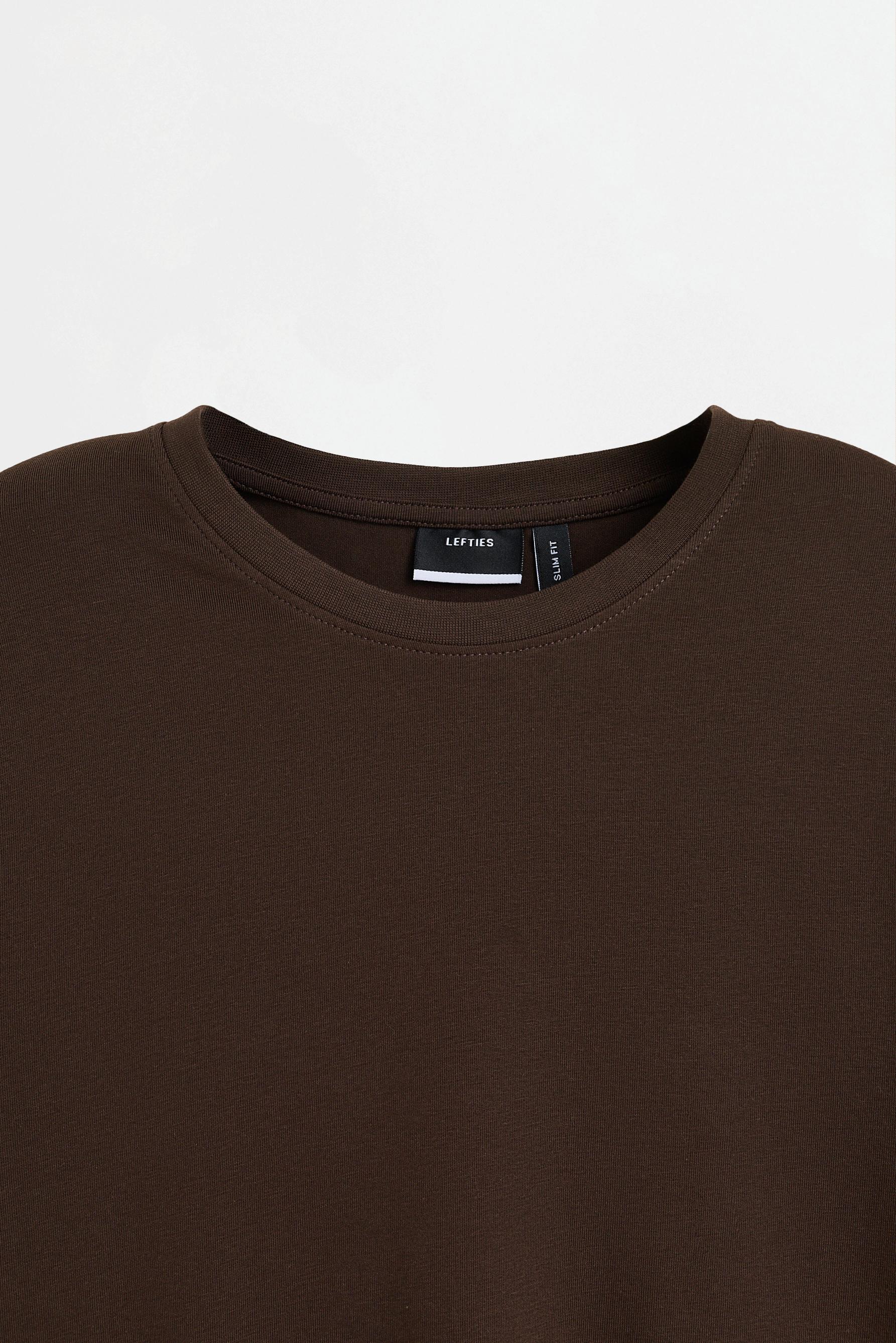 Basic long sleeve T-shirt — CHOCOLATE