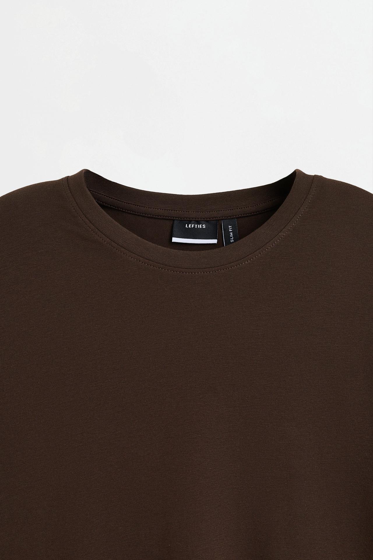 Basic long sleeve T-shirt — CHOCOLATE
