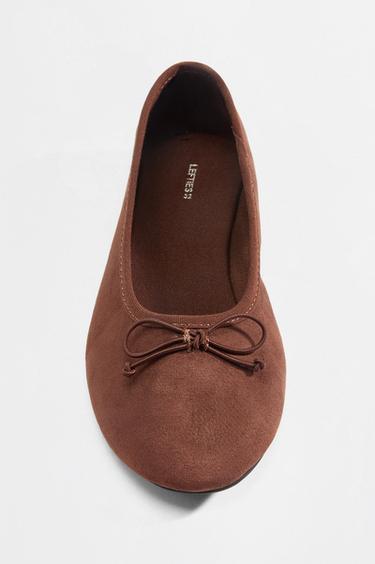 Bow ballet flats — BROWN 3
