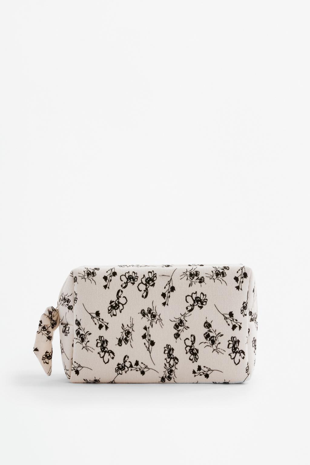 Large floral toiletry bag