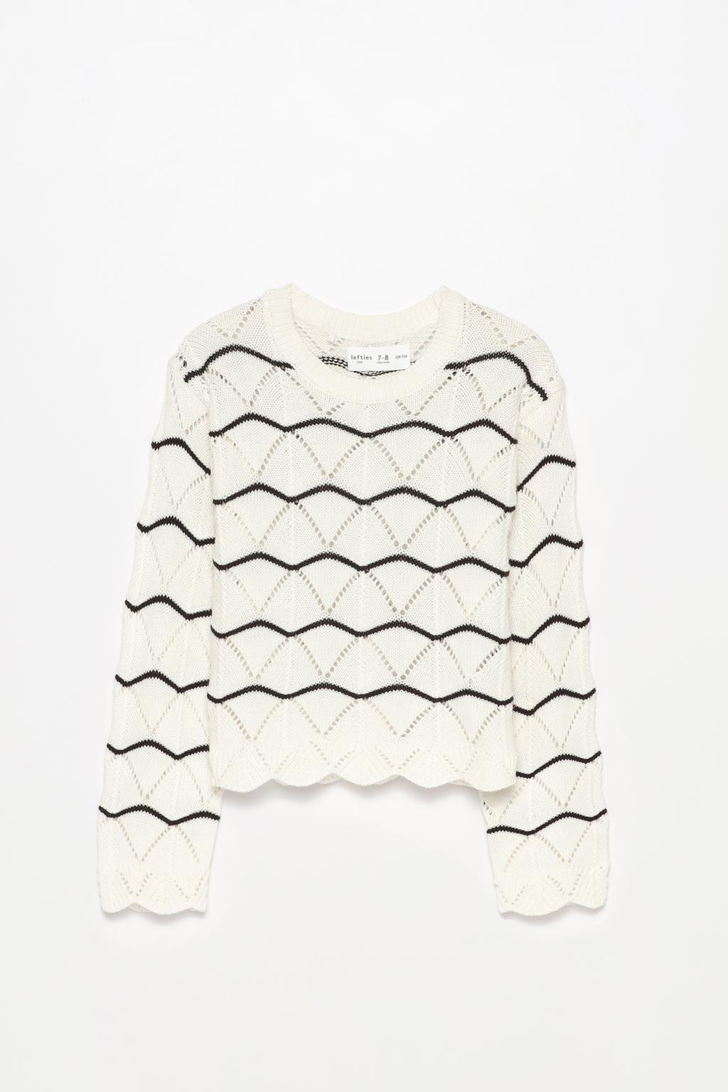 Open knit jumper