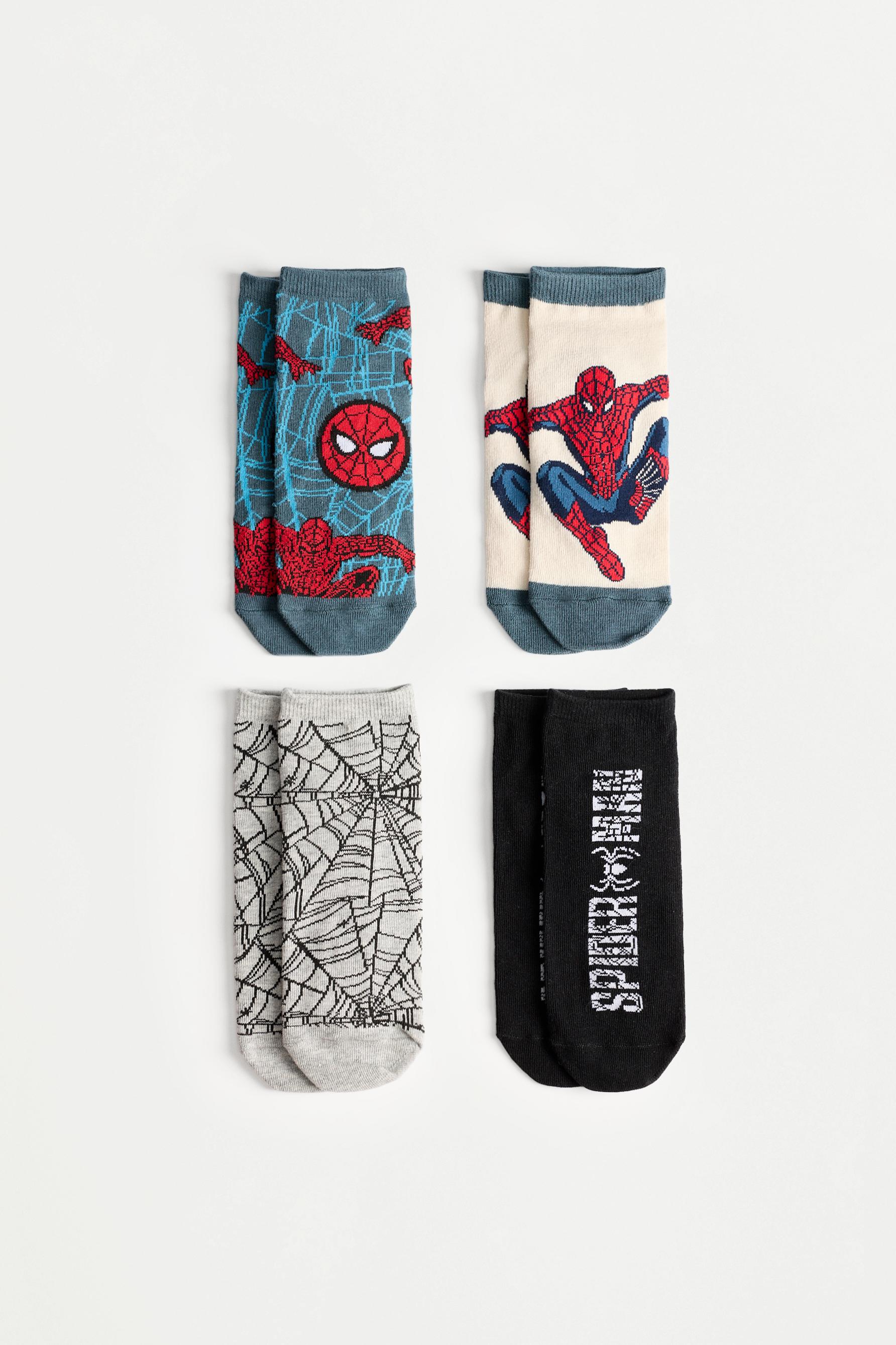 Spiderman ©Marvel ankle socks (4-pack) — GREY BLUE