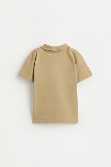 Rustic polo shirt and Bermuda shorts set — KHAKI 4
