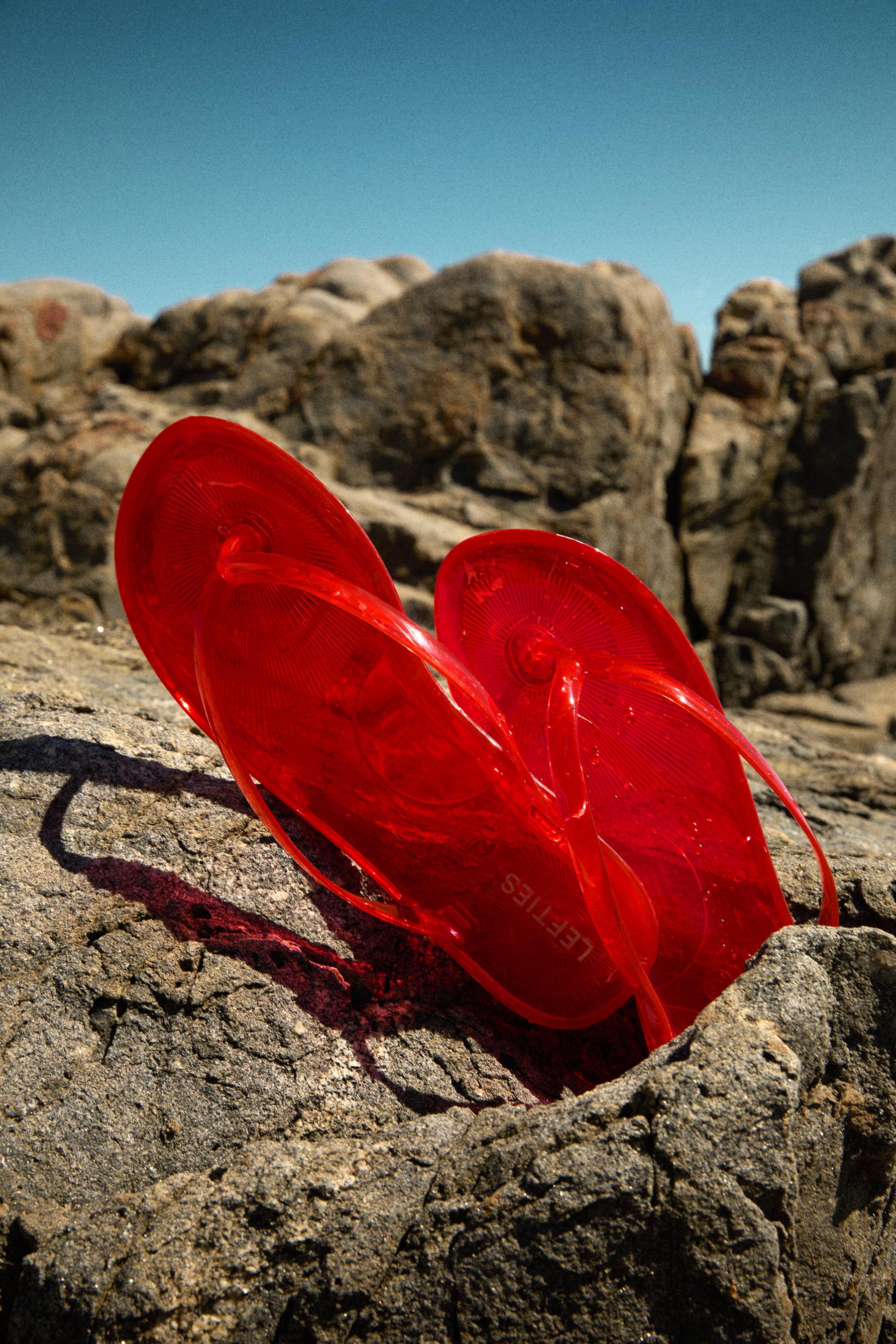 Jelly sandals — RED