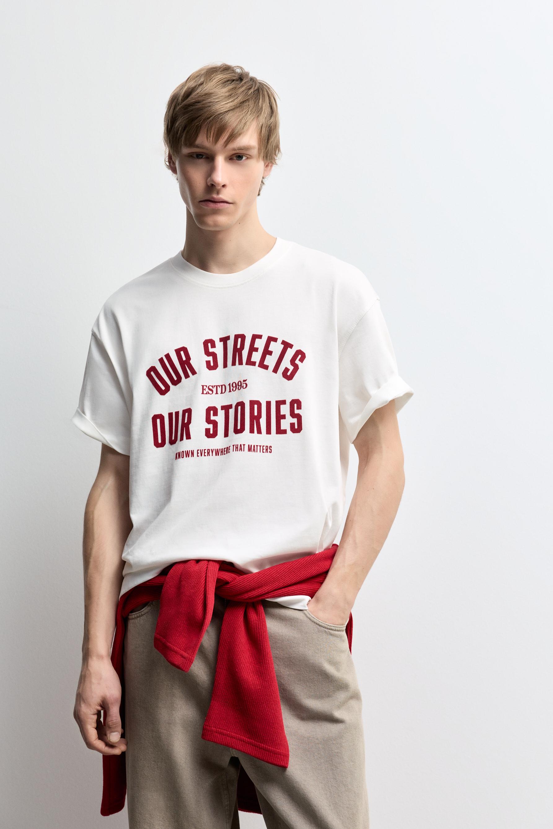 Camiseta estampado texto