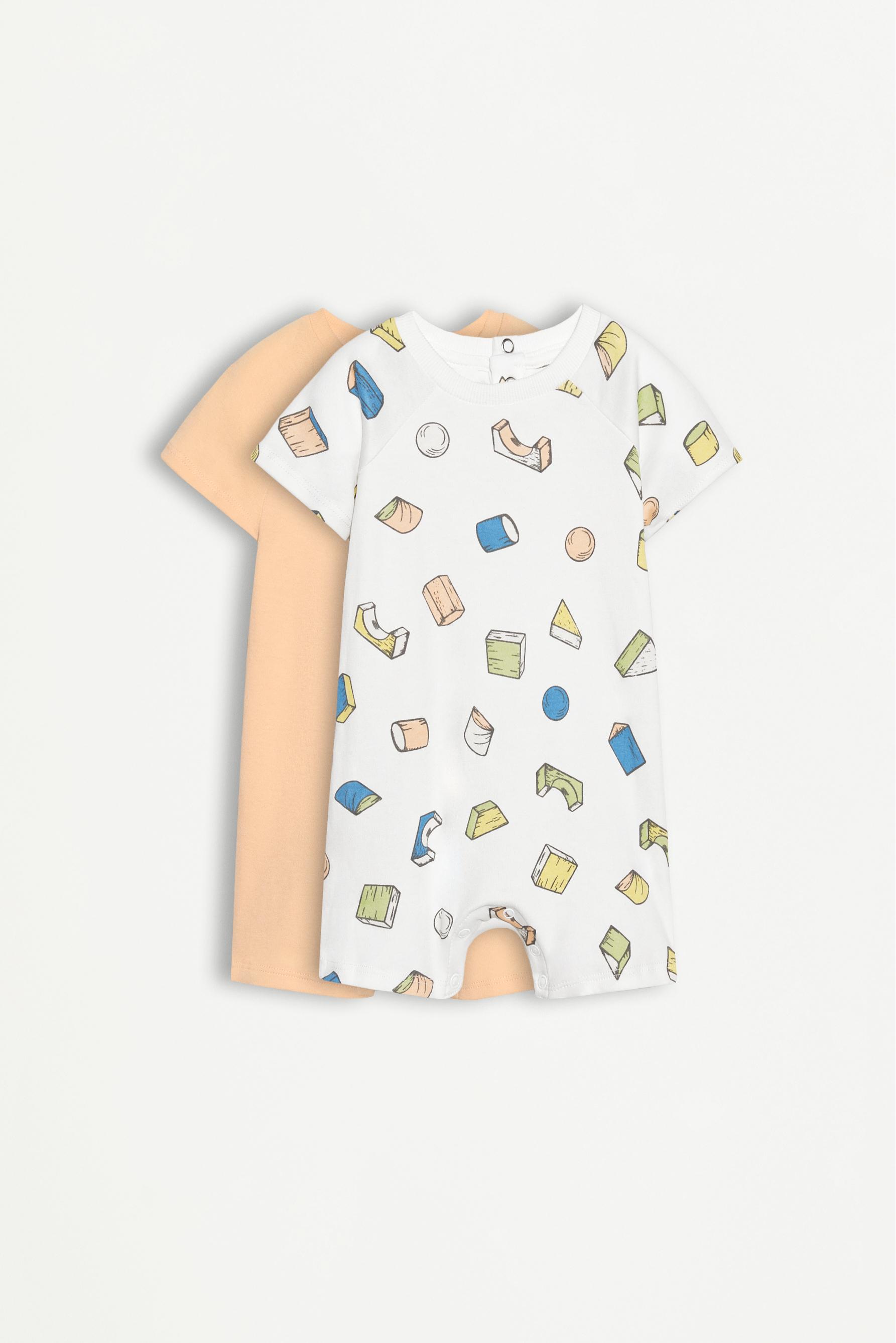 Pack 2 pijamas cortos enteros