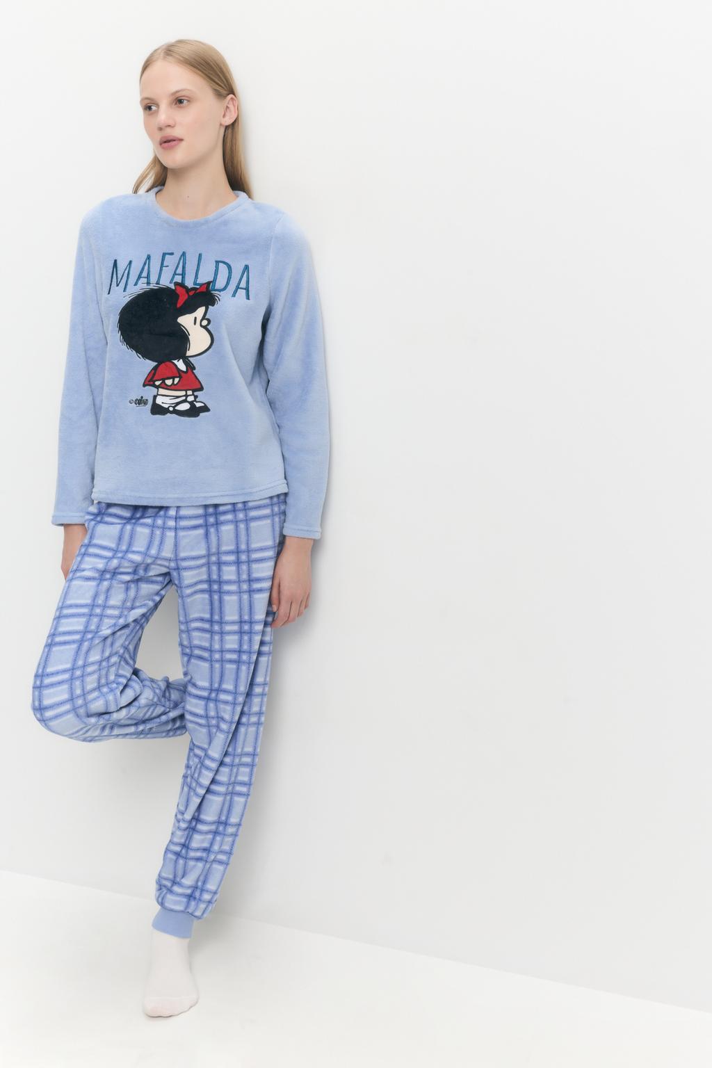 Mafalda faux fur pyjamas