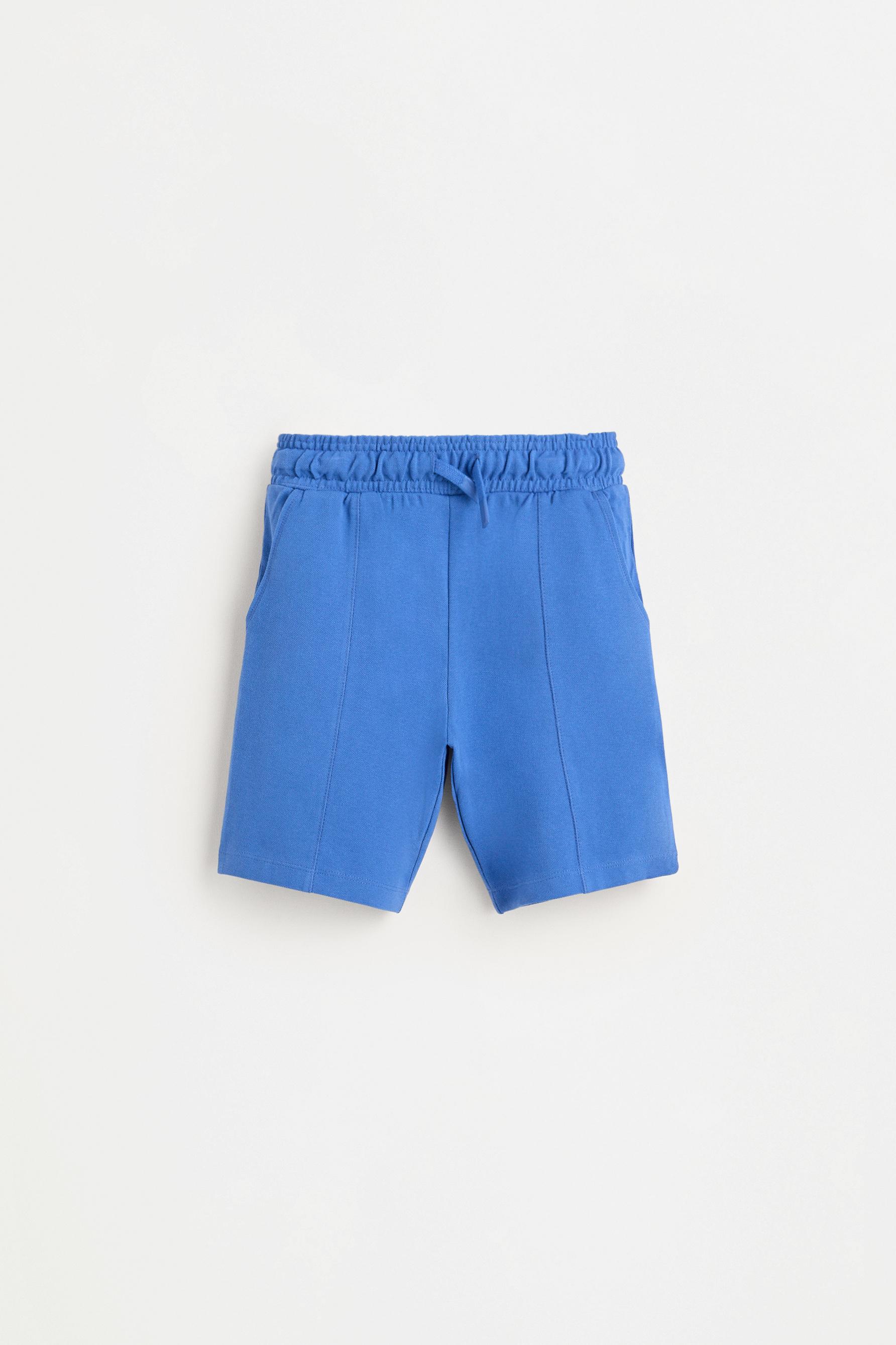 Piqué T-shirt and Bermuda shorts set — DEEP BLUE