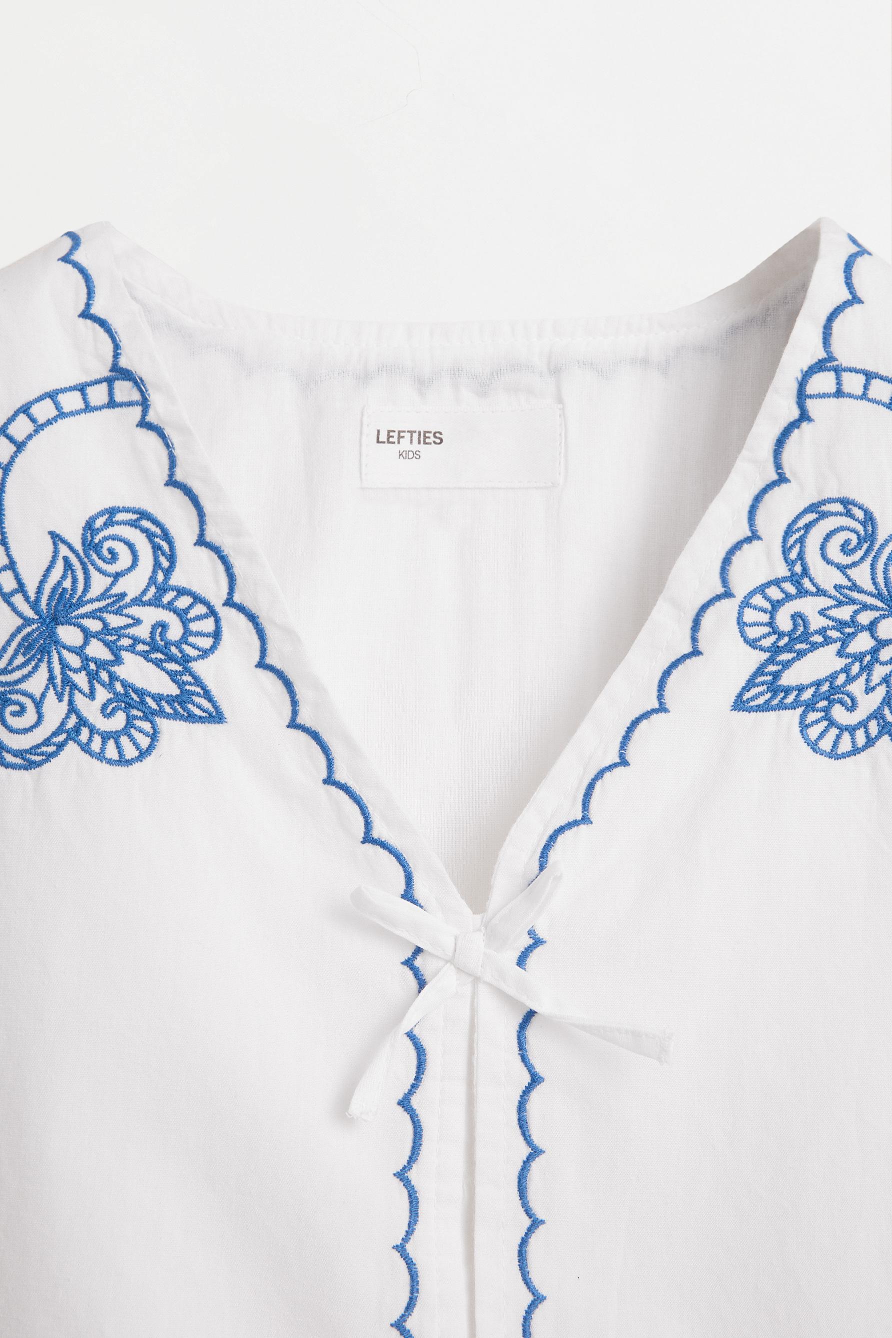Embroidered vest — WHITE