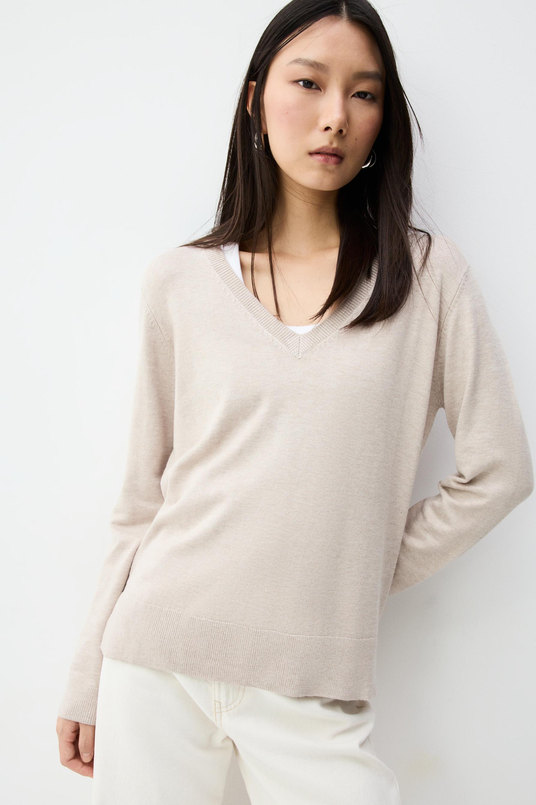 Jersey básico cuello pico