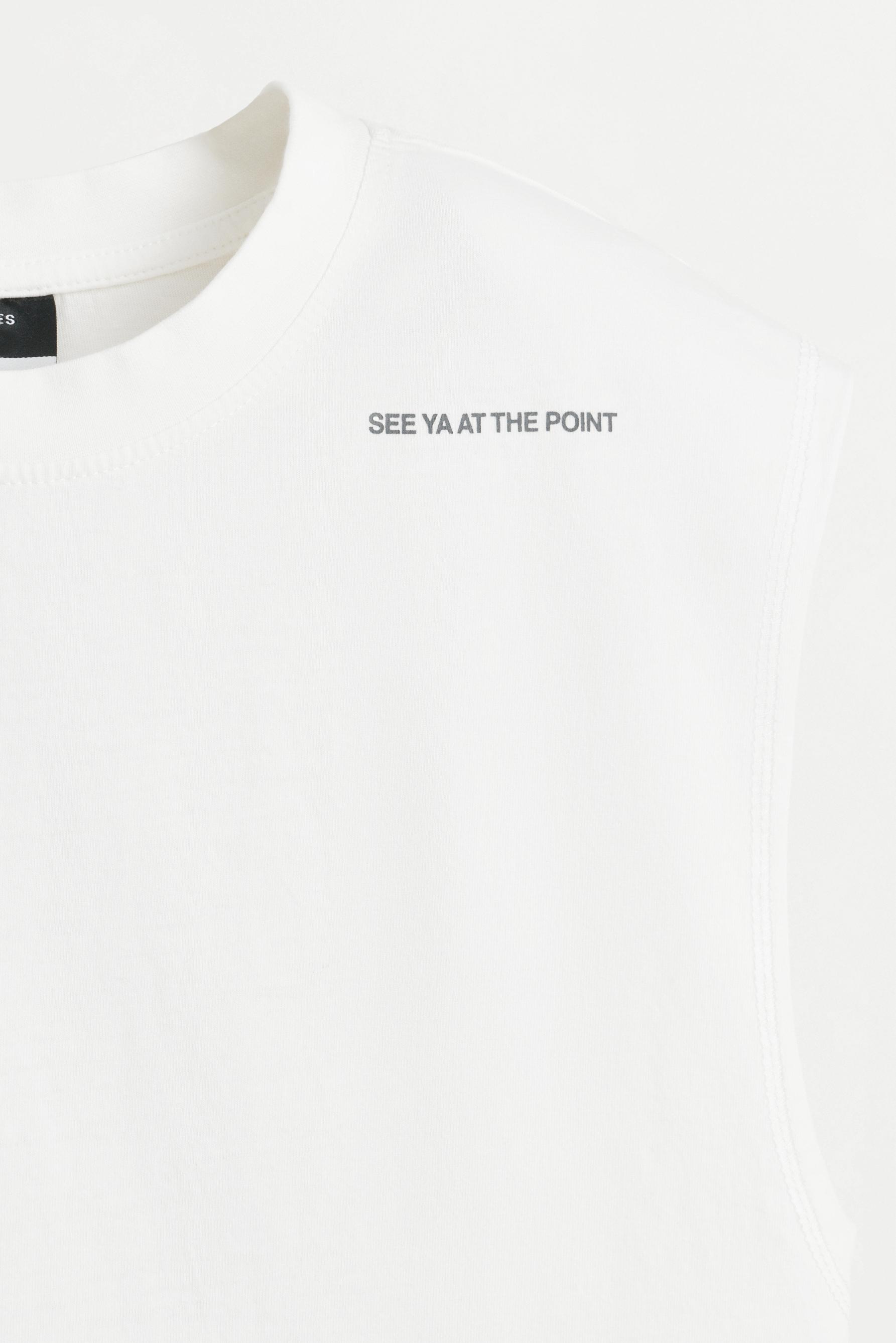 Printed tank top — OFF WHITE