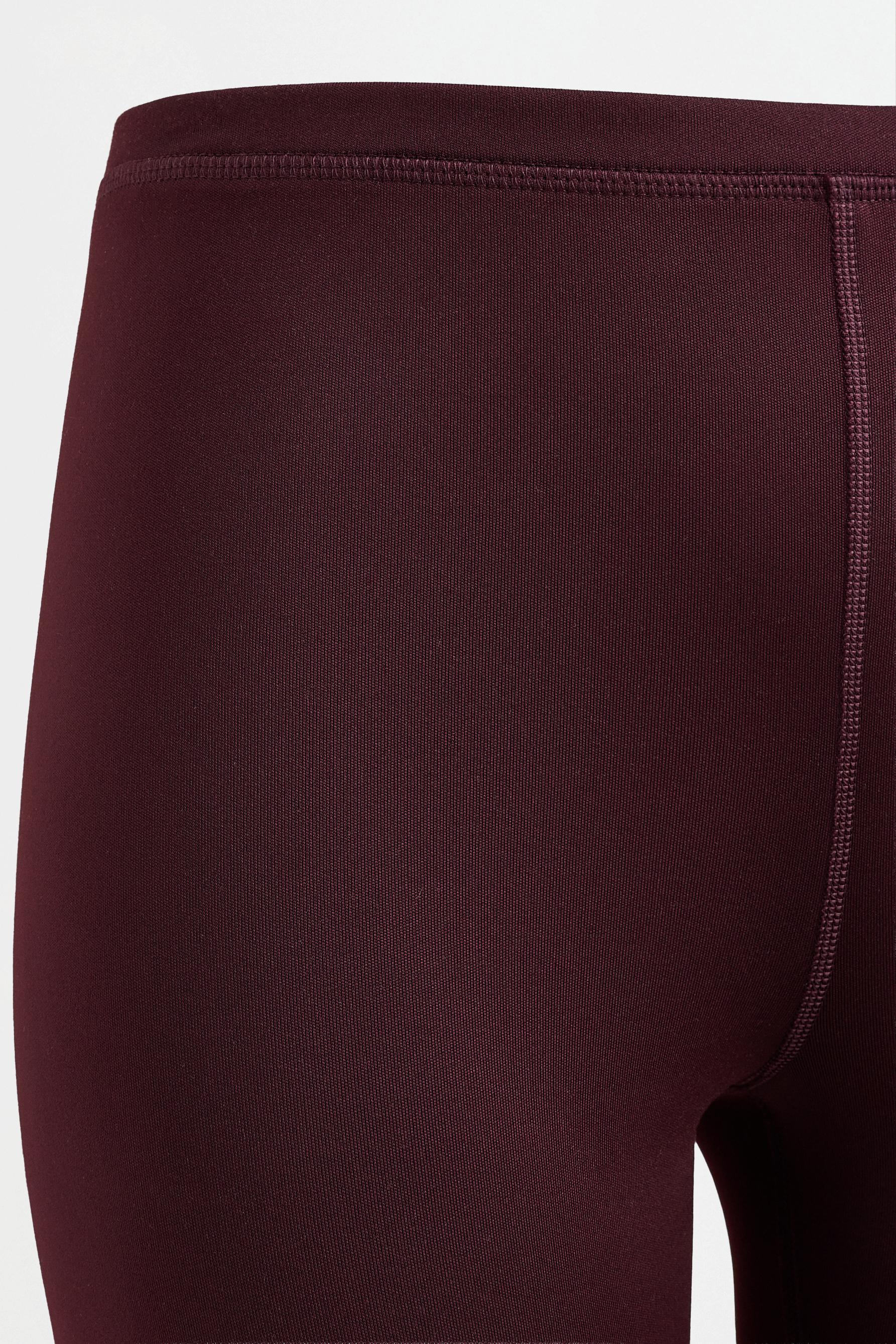 Medium-weight thermal leggings (-7ºC to 9ºC) — DARK BURGUNDY