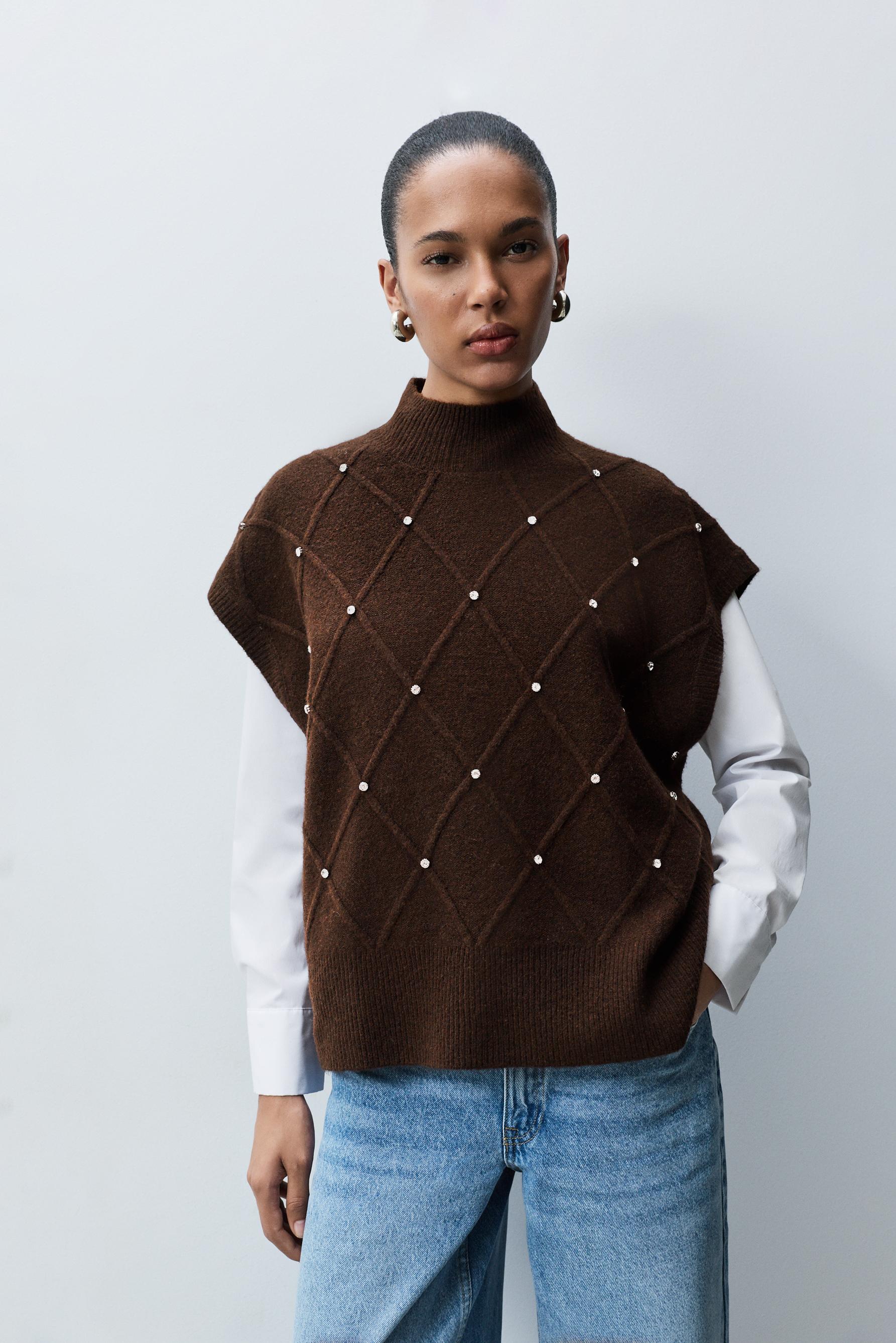 Chaleco apliques brillantes