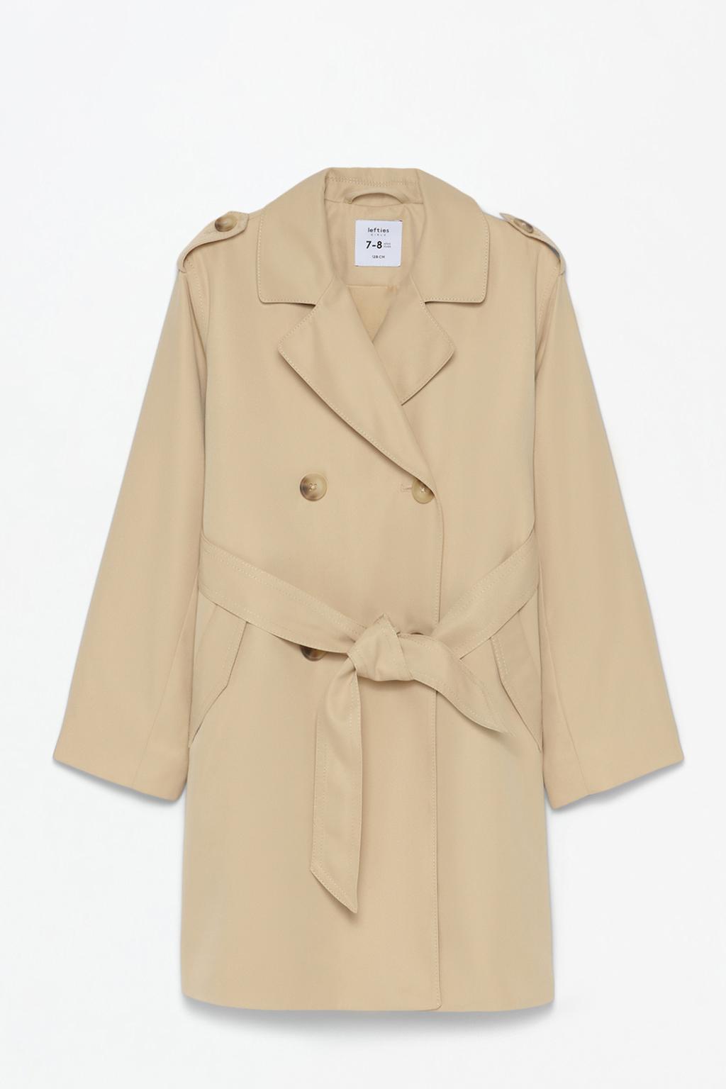 Belted trench coat