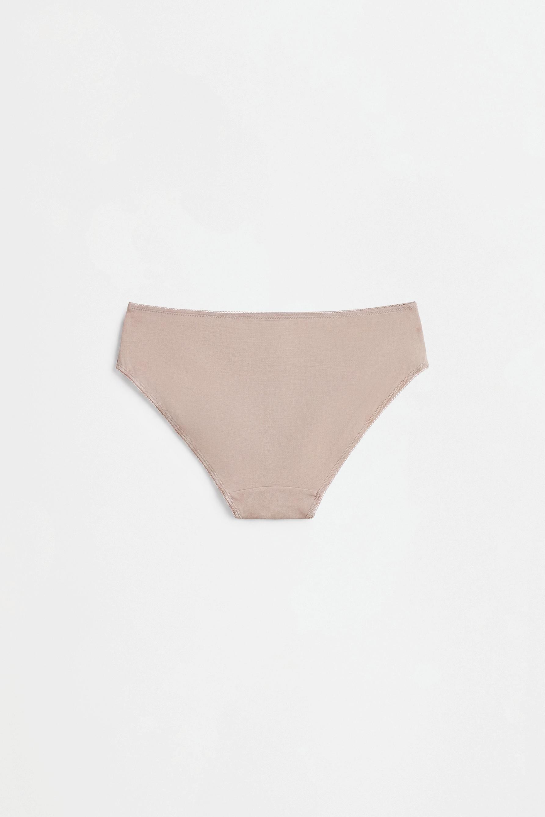 Pack of 7 classic cotton briefs — BROWN
