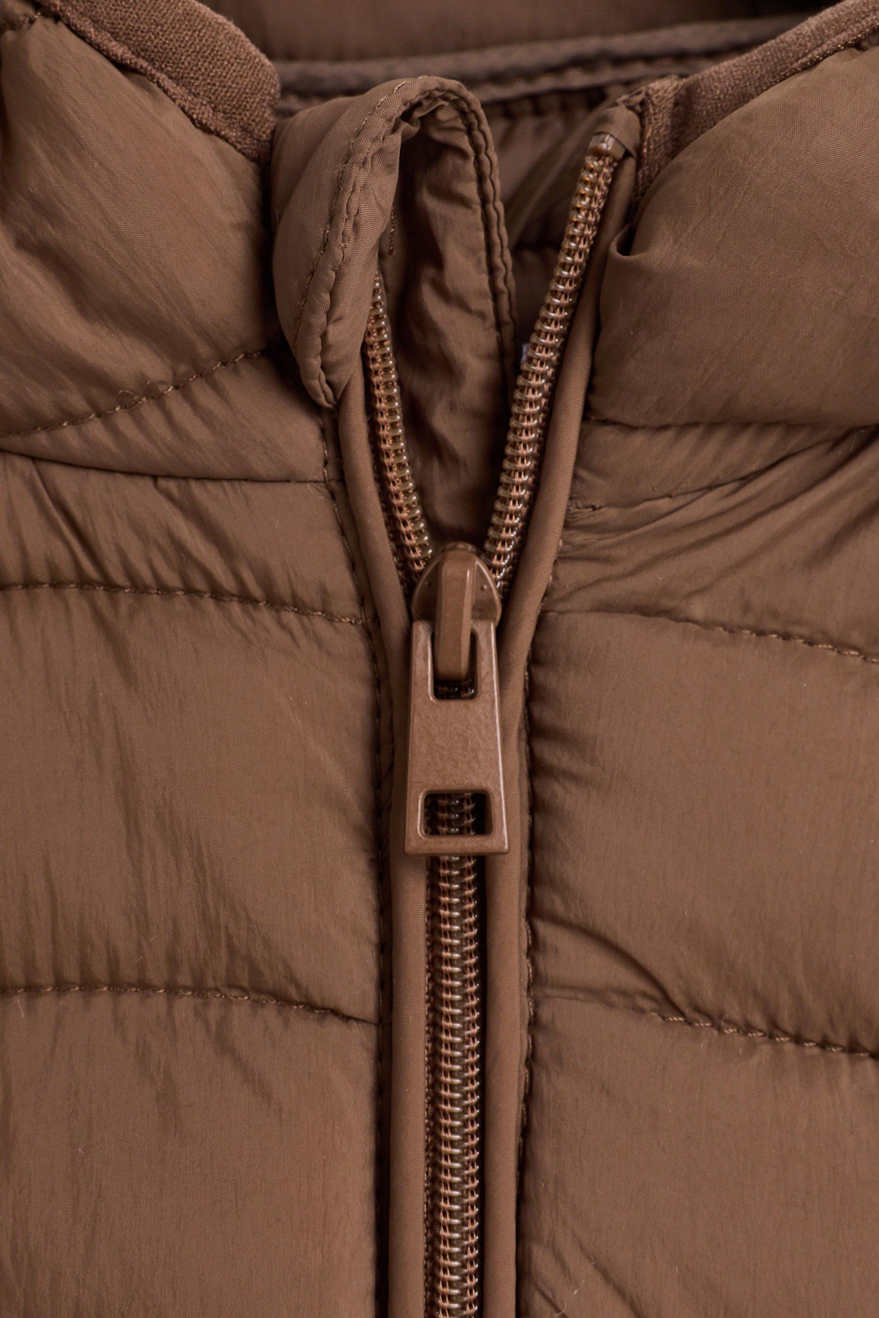 Lightweight hooded quilted jacket — TOFFEE