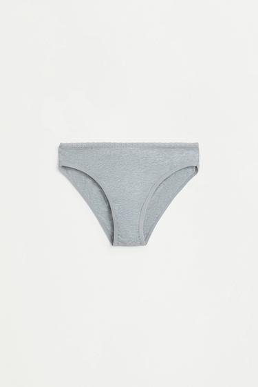 Pack of 5 lace briefs — GREY 2