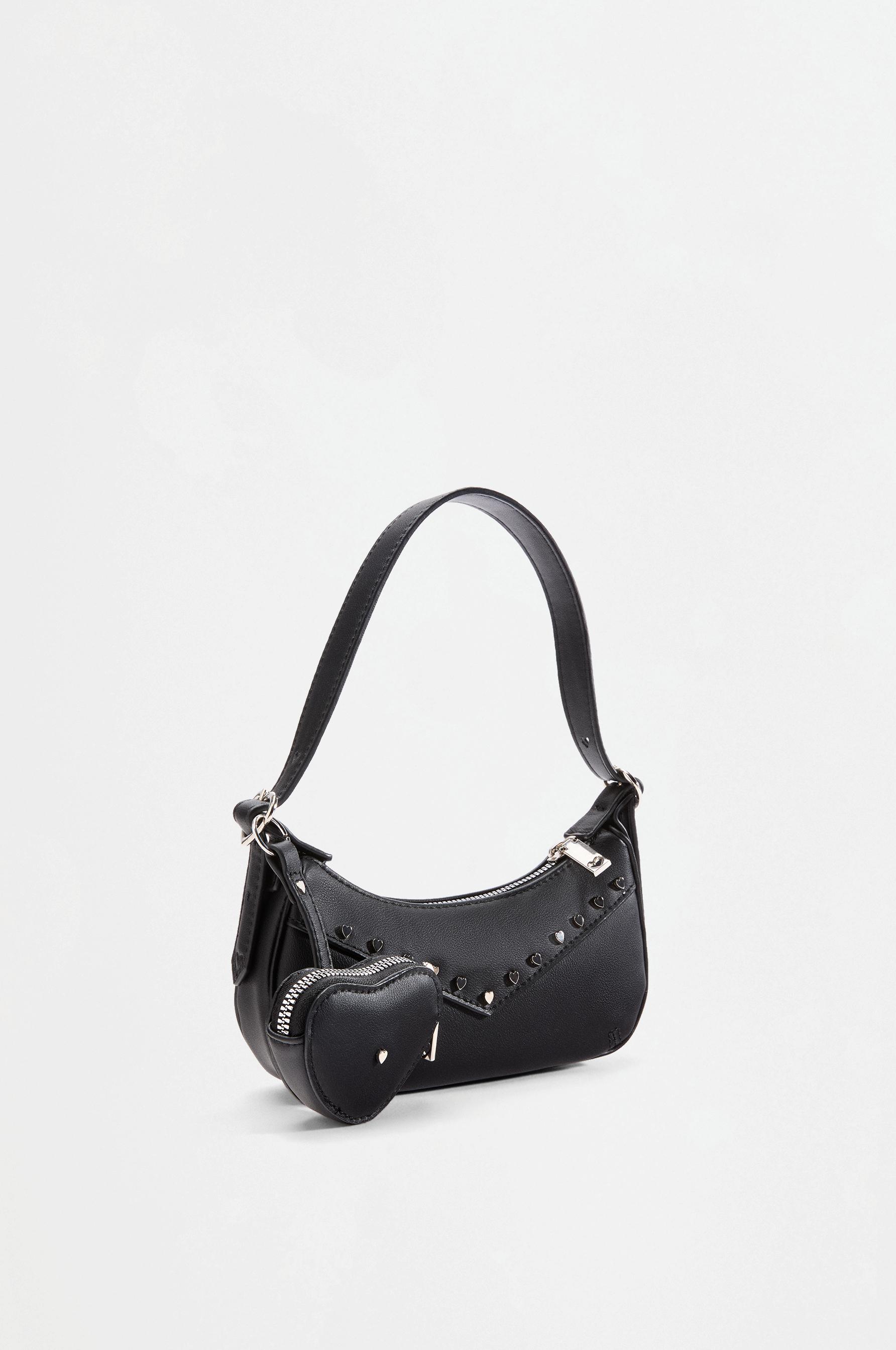 Studded shoulder bag — BLACK