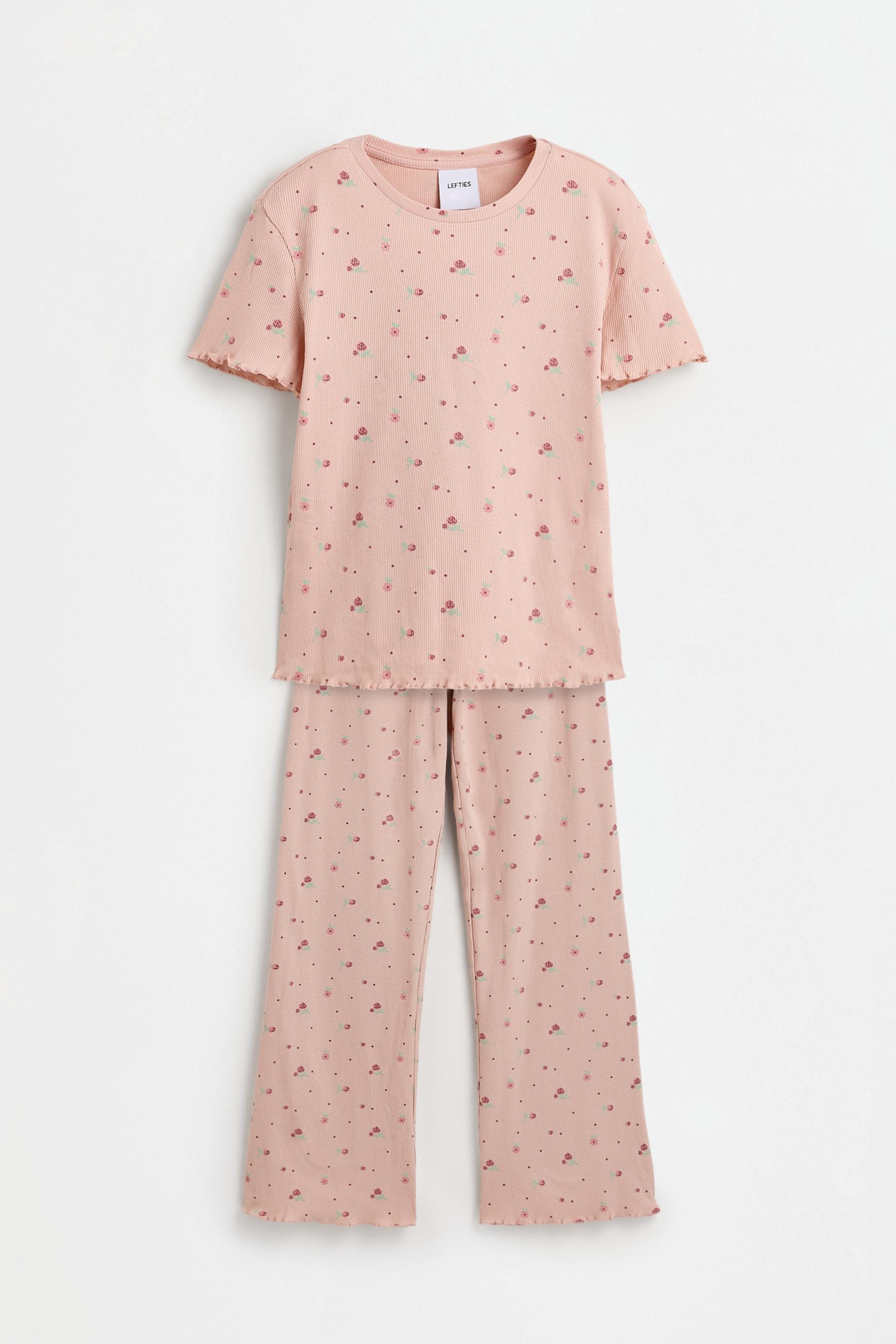 Long printed pyjamas — PASTEL PINK