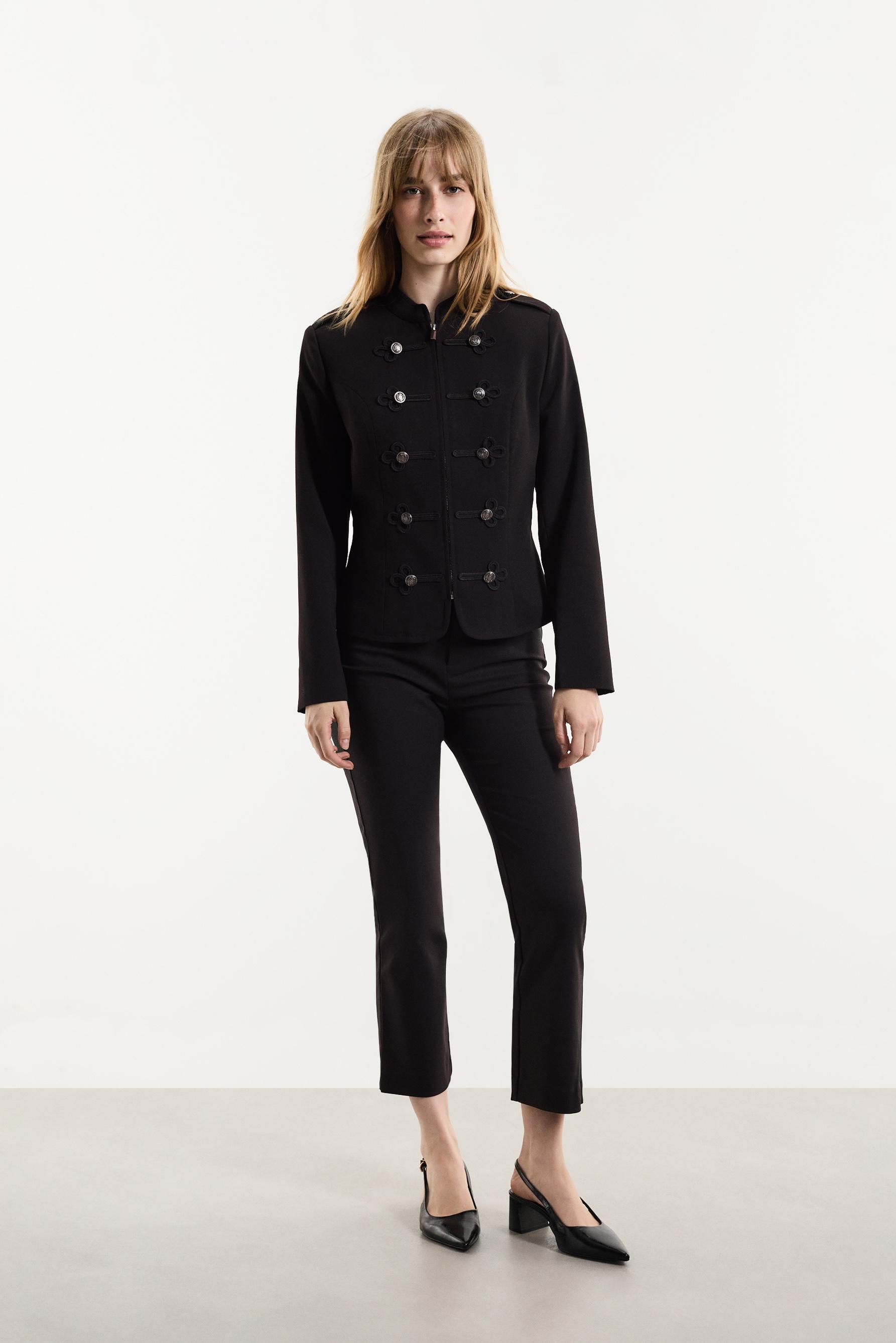 Bell bottom trousers — BLACK
