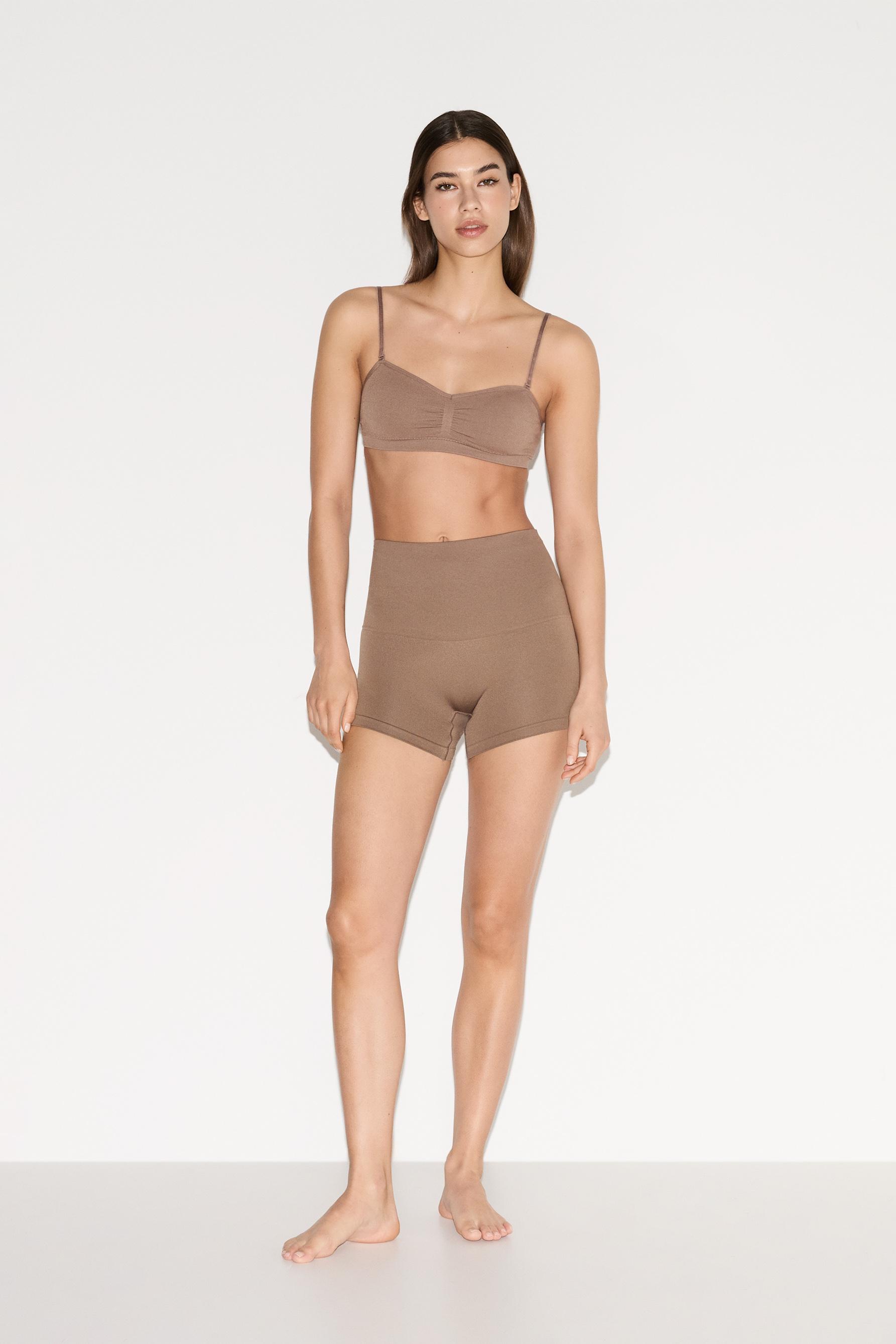 Seamless shapewear shorts — MINK