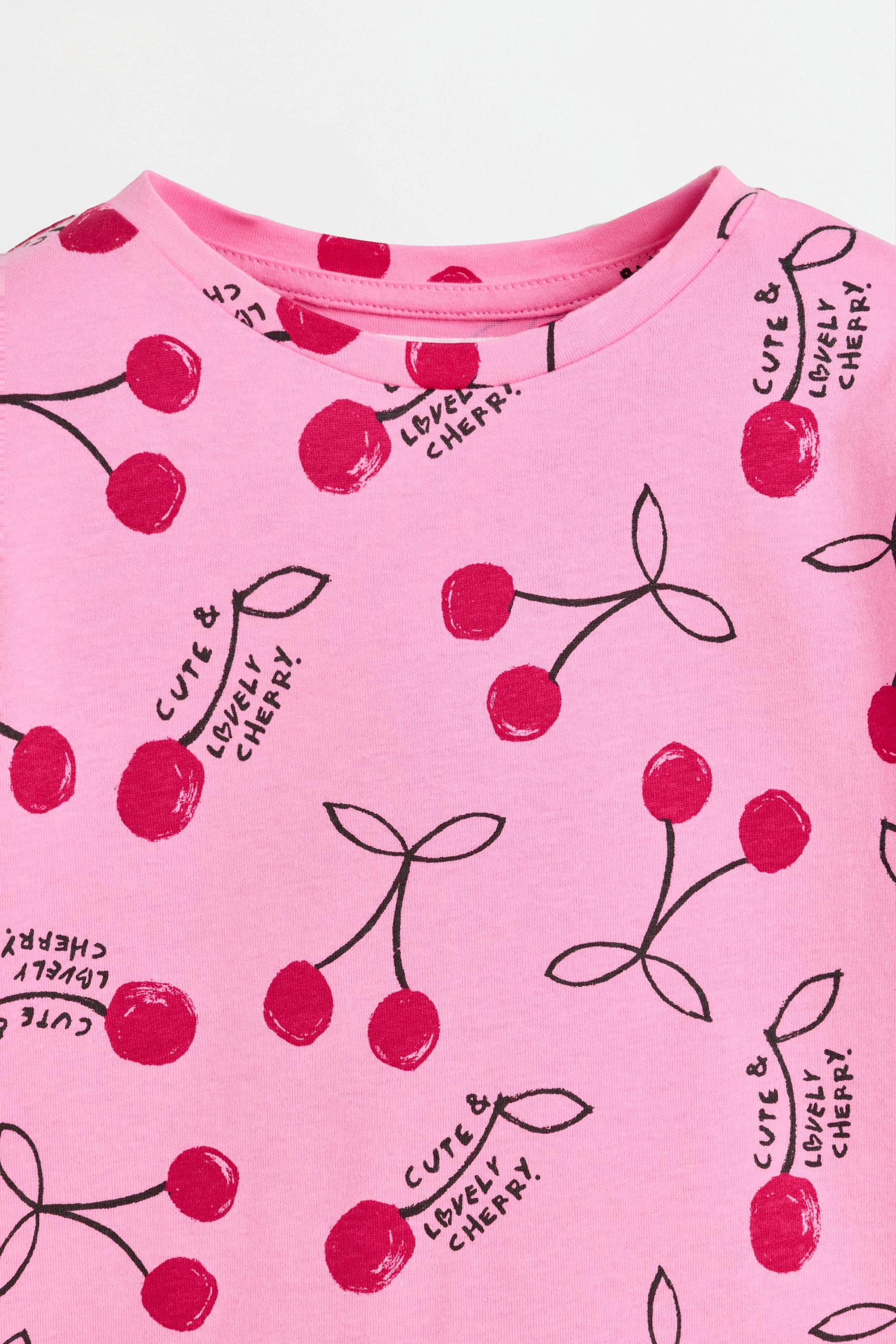 Long printed pyjamas — BUBBLEGUM PINK