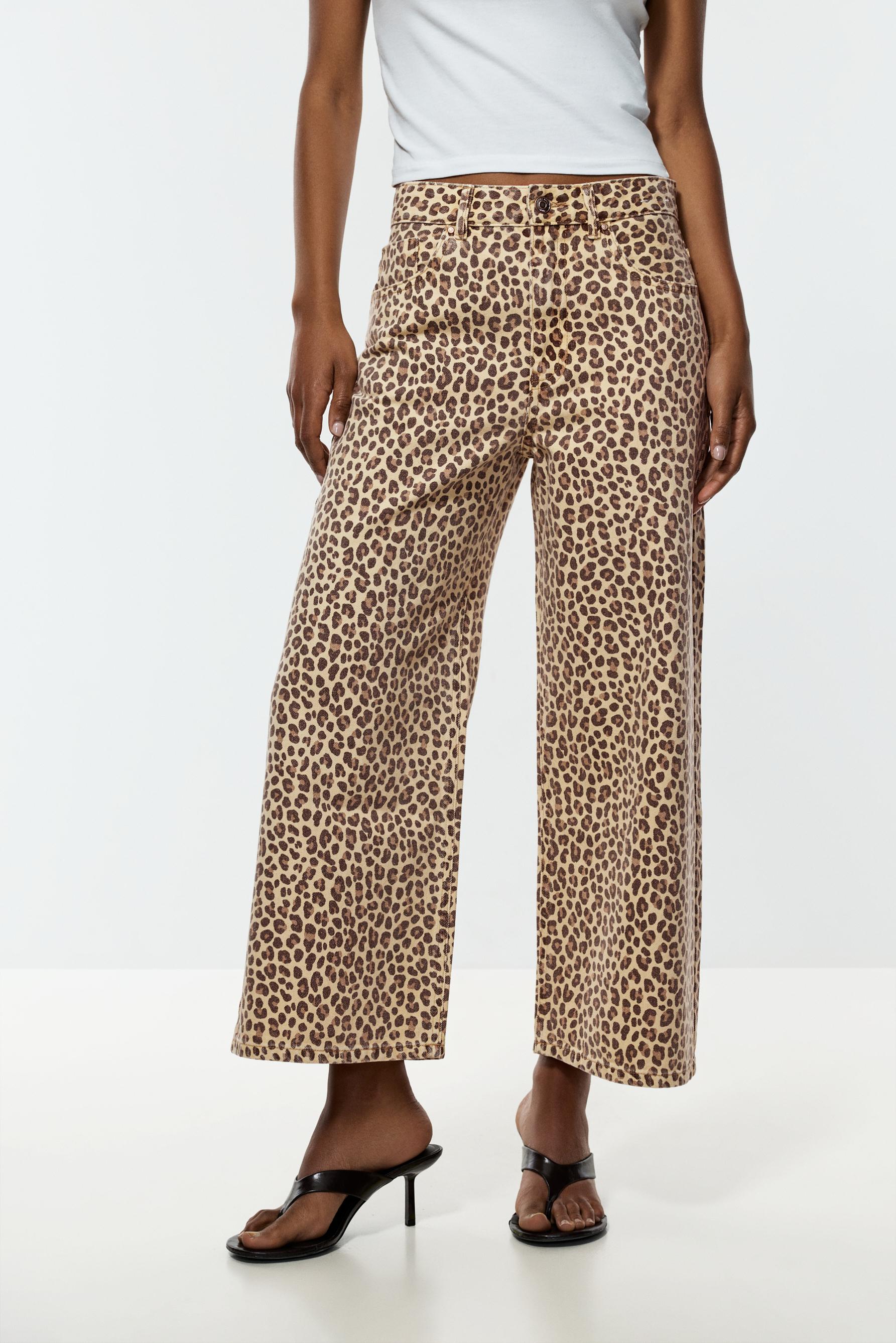 Leopard print culotte jeans — LEOPARD PRINT