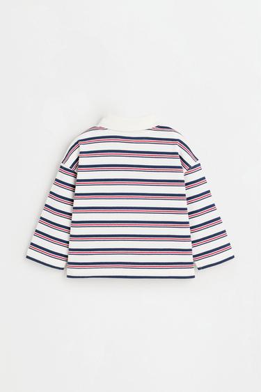Striped polo shirt — NAVY 2